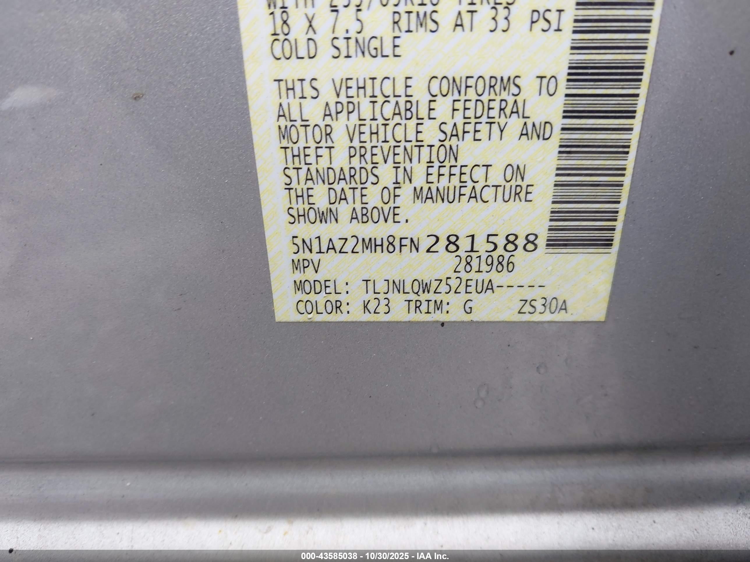 NISSAN MURANO image 9