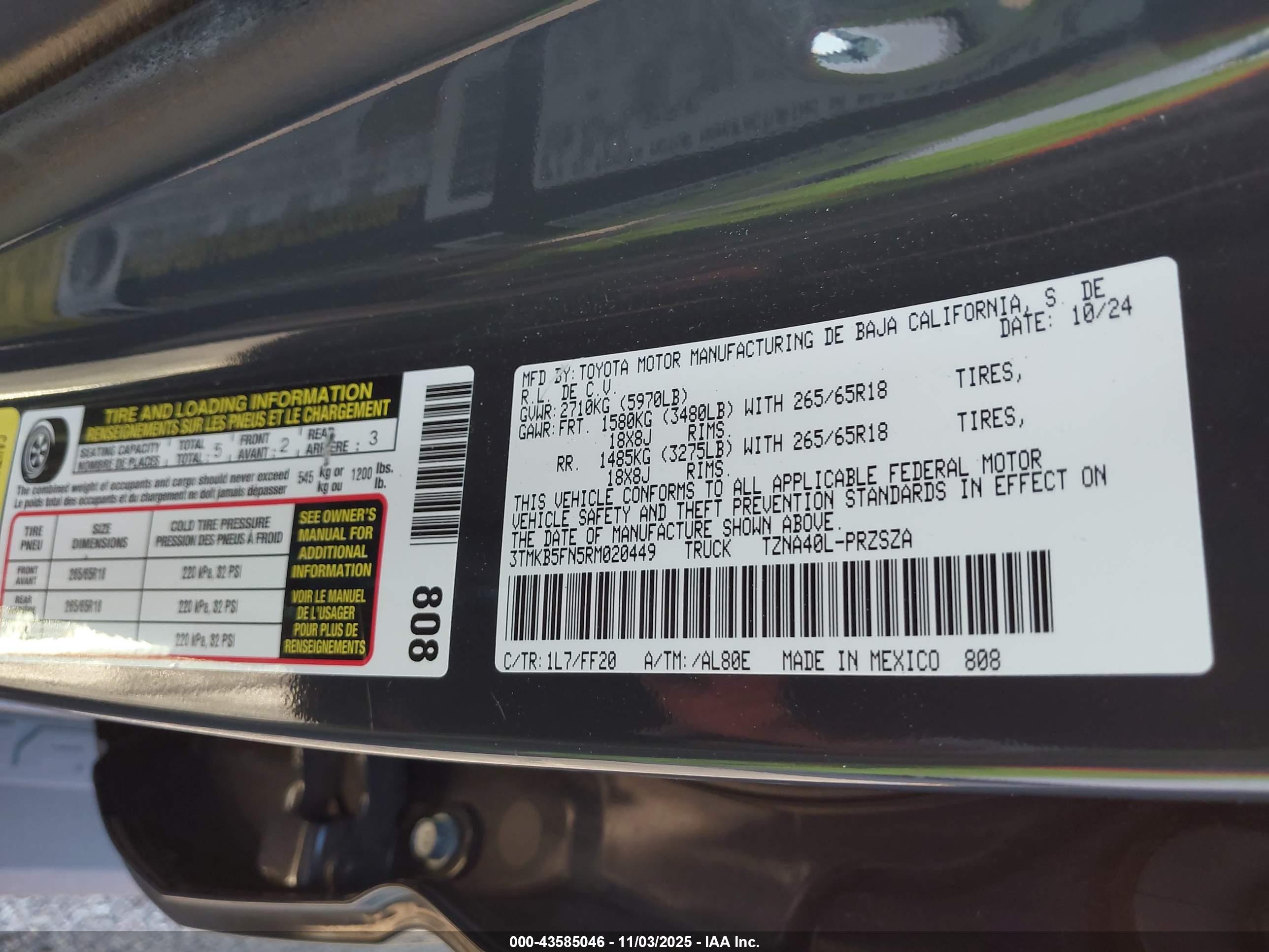 TOYOTA TACOMA image 9