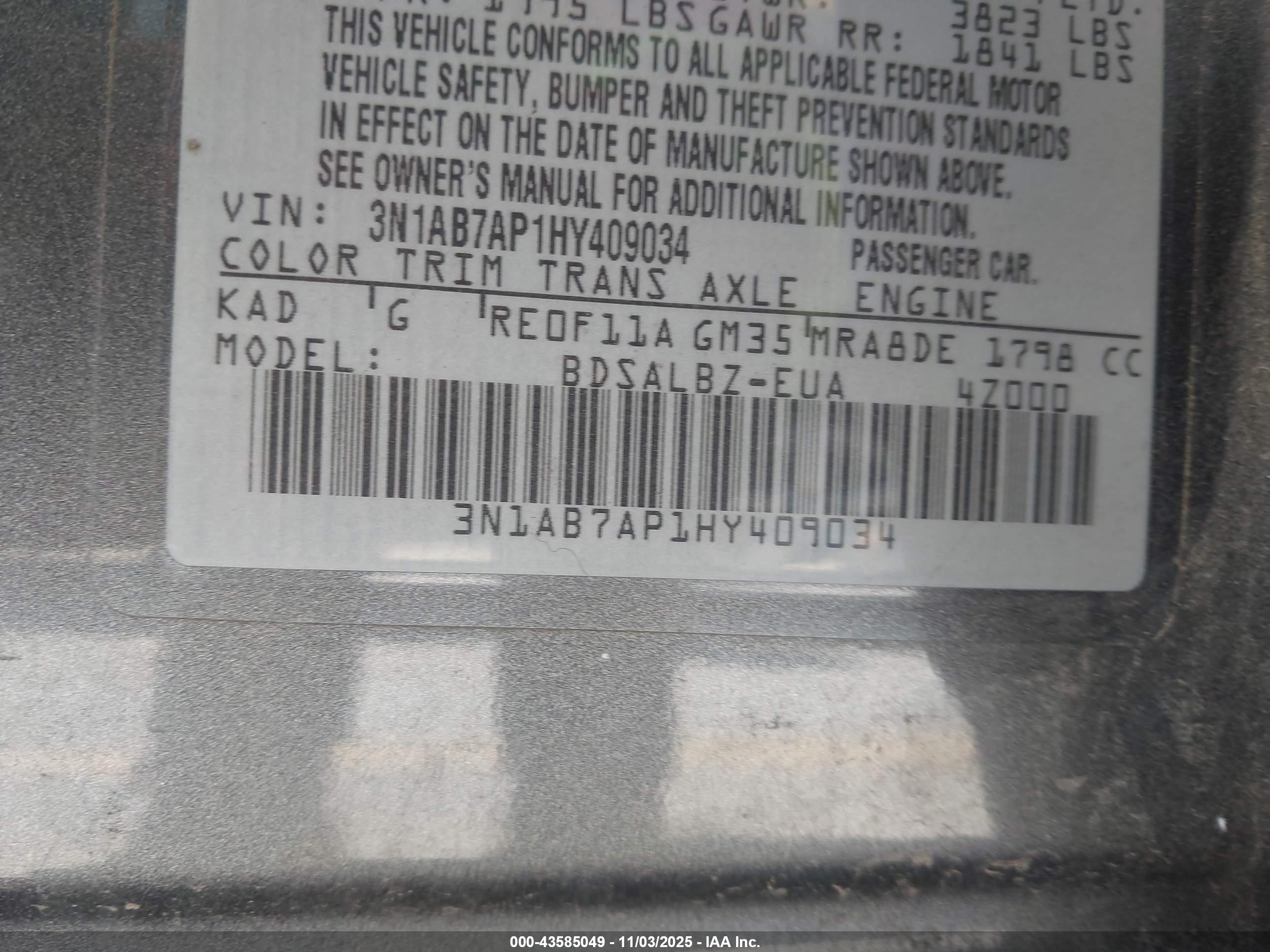 NISSAN SENTRA image 9