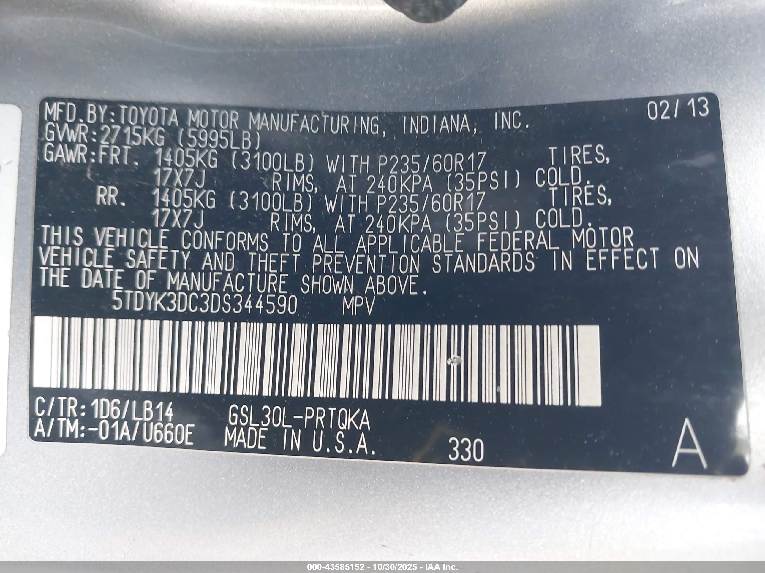 TOYOTA SIENNA image 9