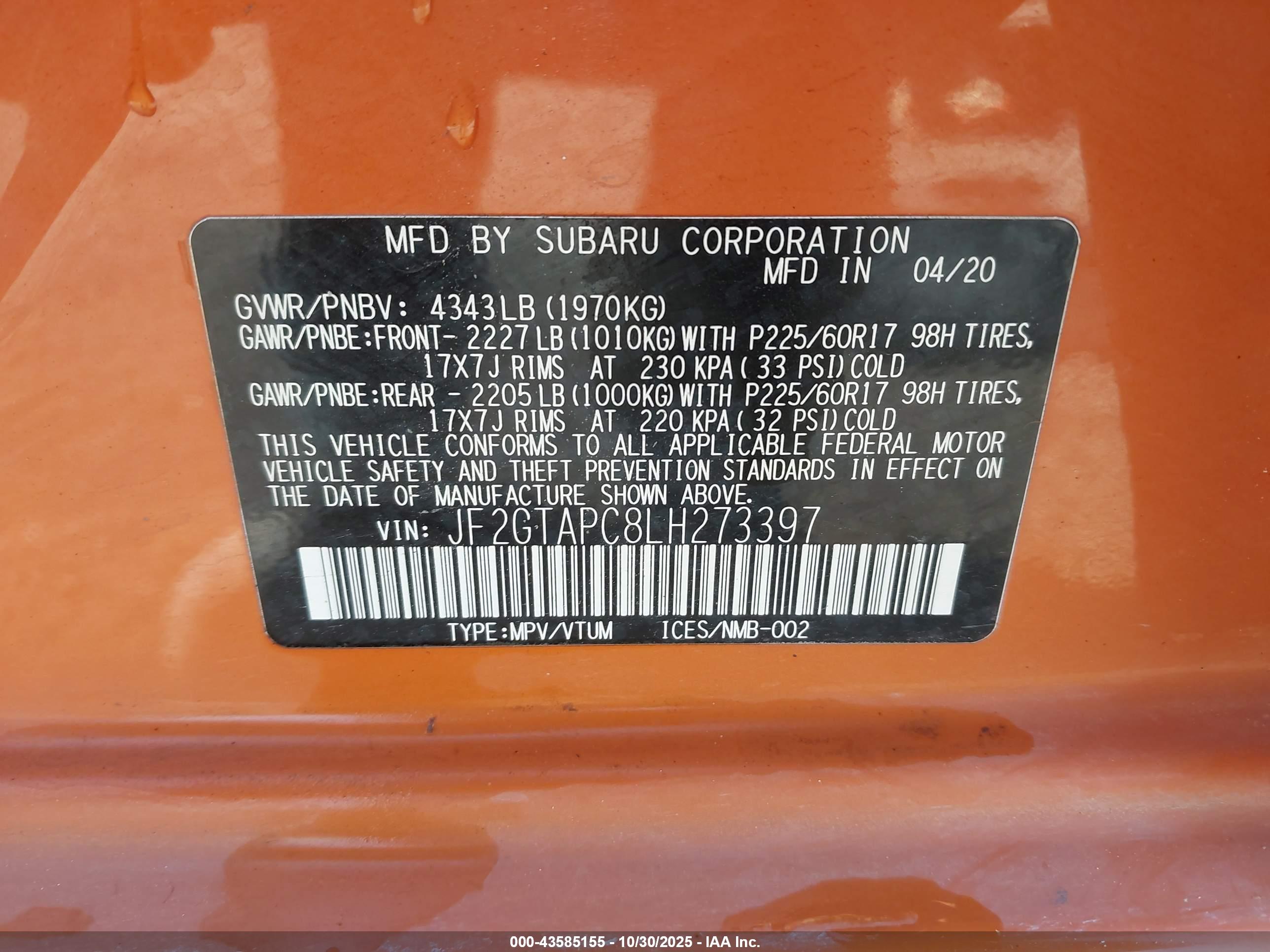 SUBARU CROSSTREK image 9