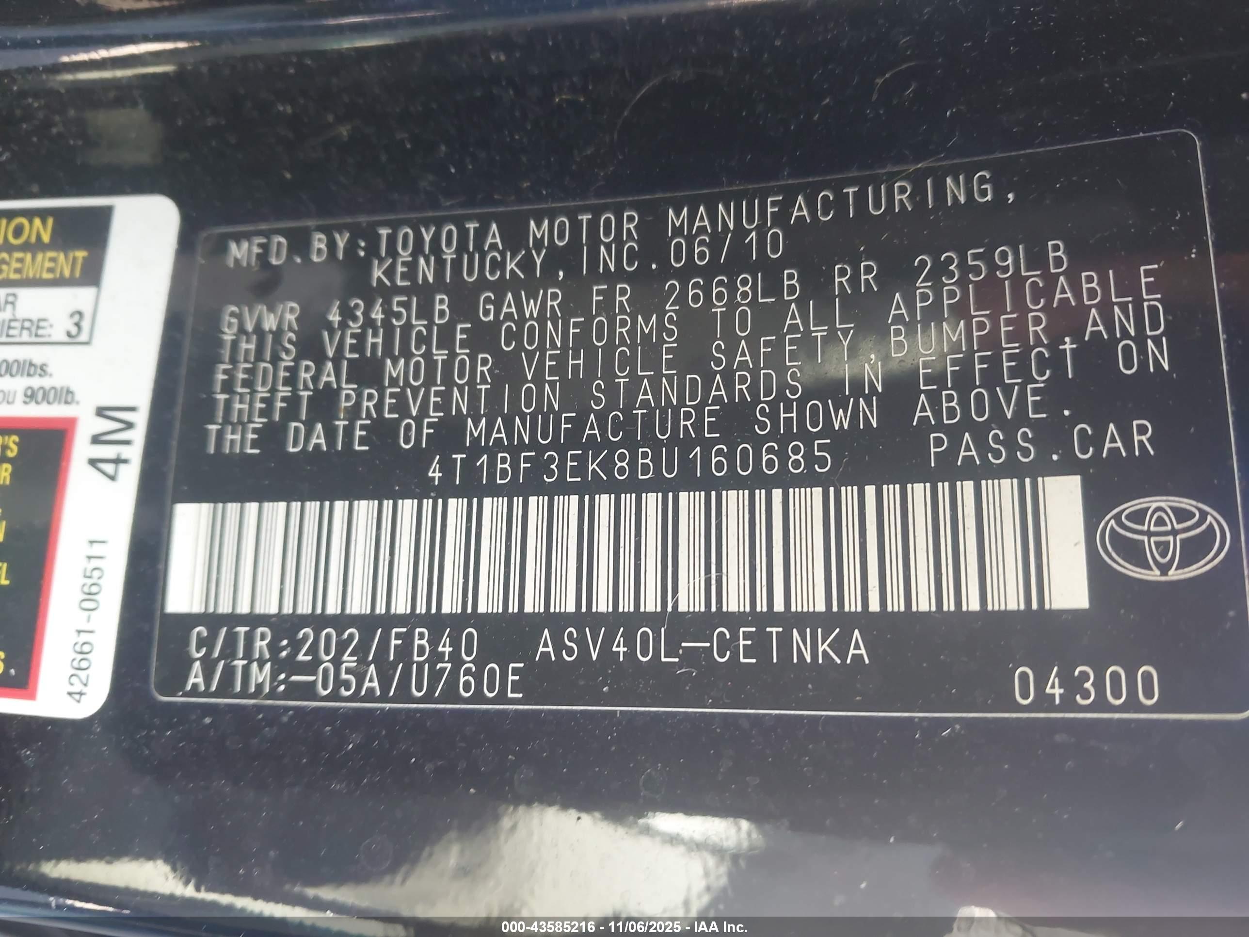 TOYOTA CAMRY image 9