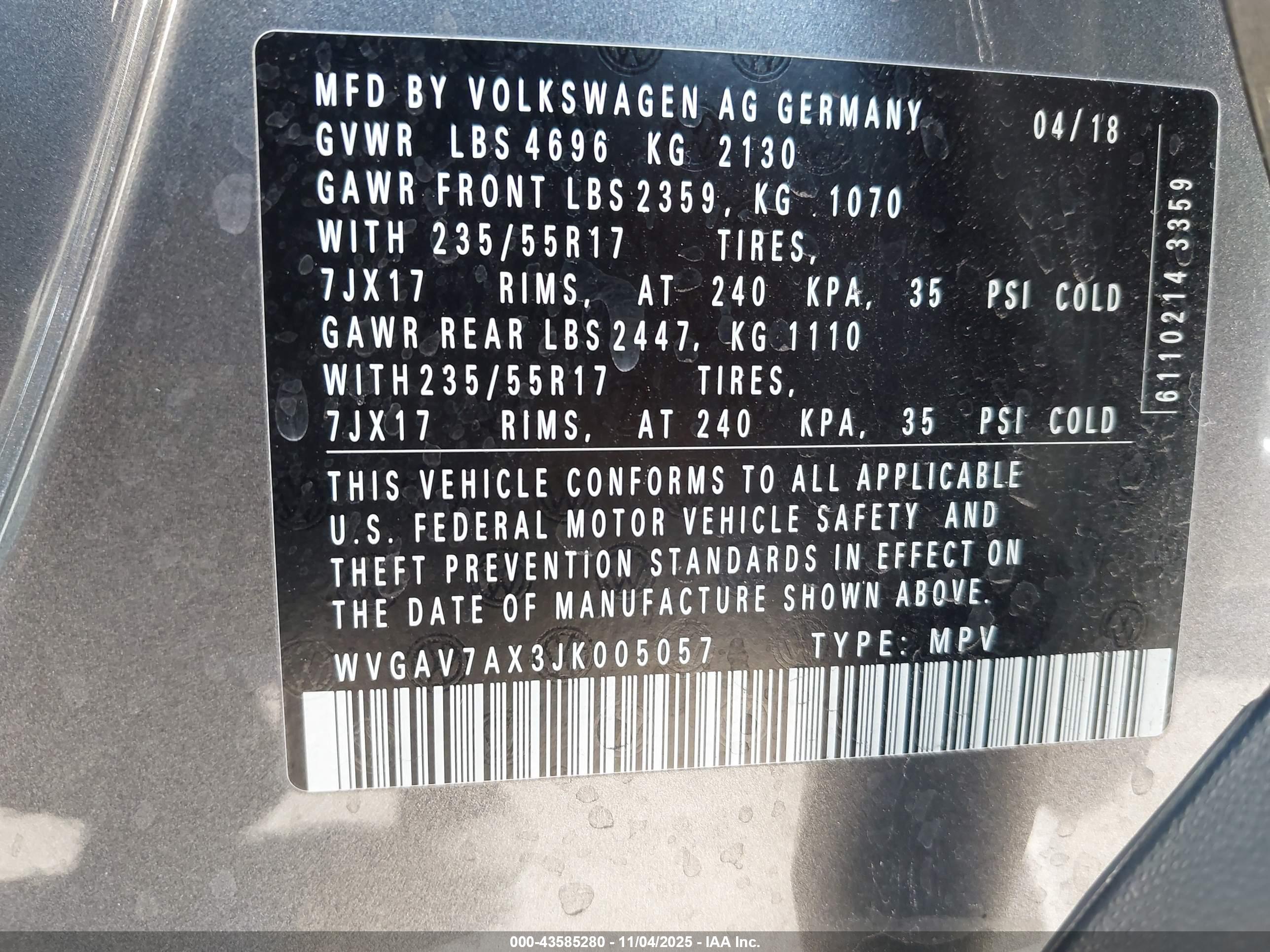 VOLKSWAGEN TIGUAN image 9