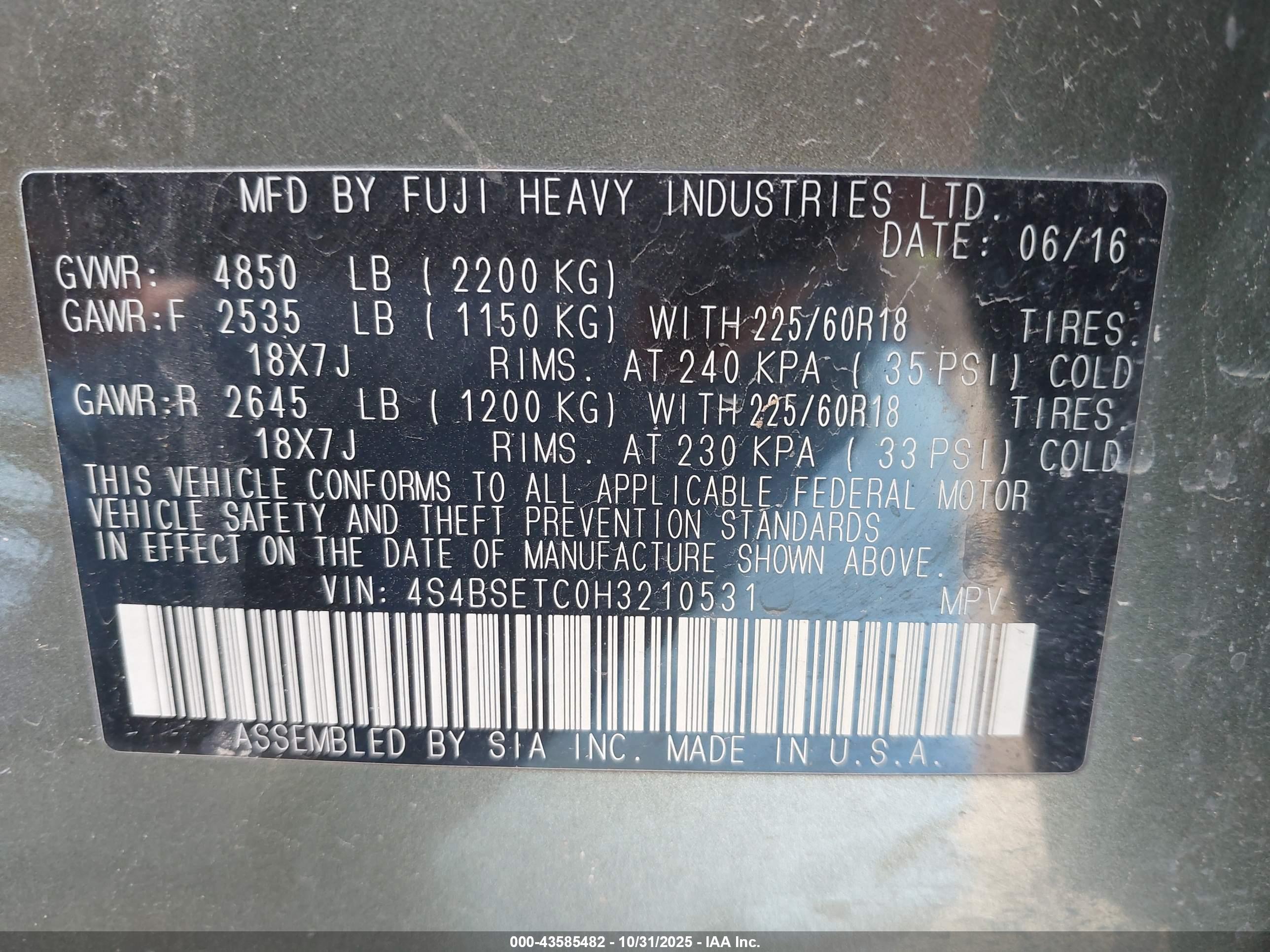 SUBARU OUTBACK image 9