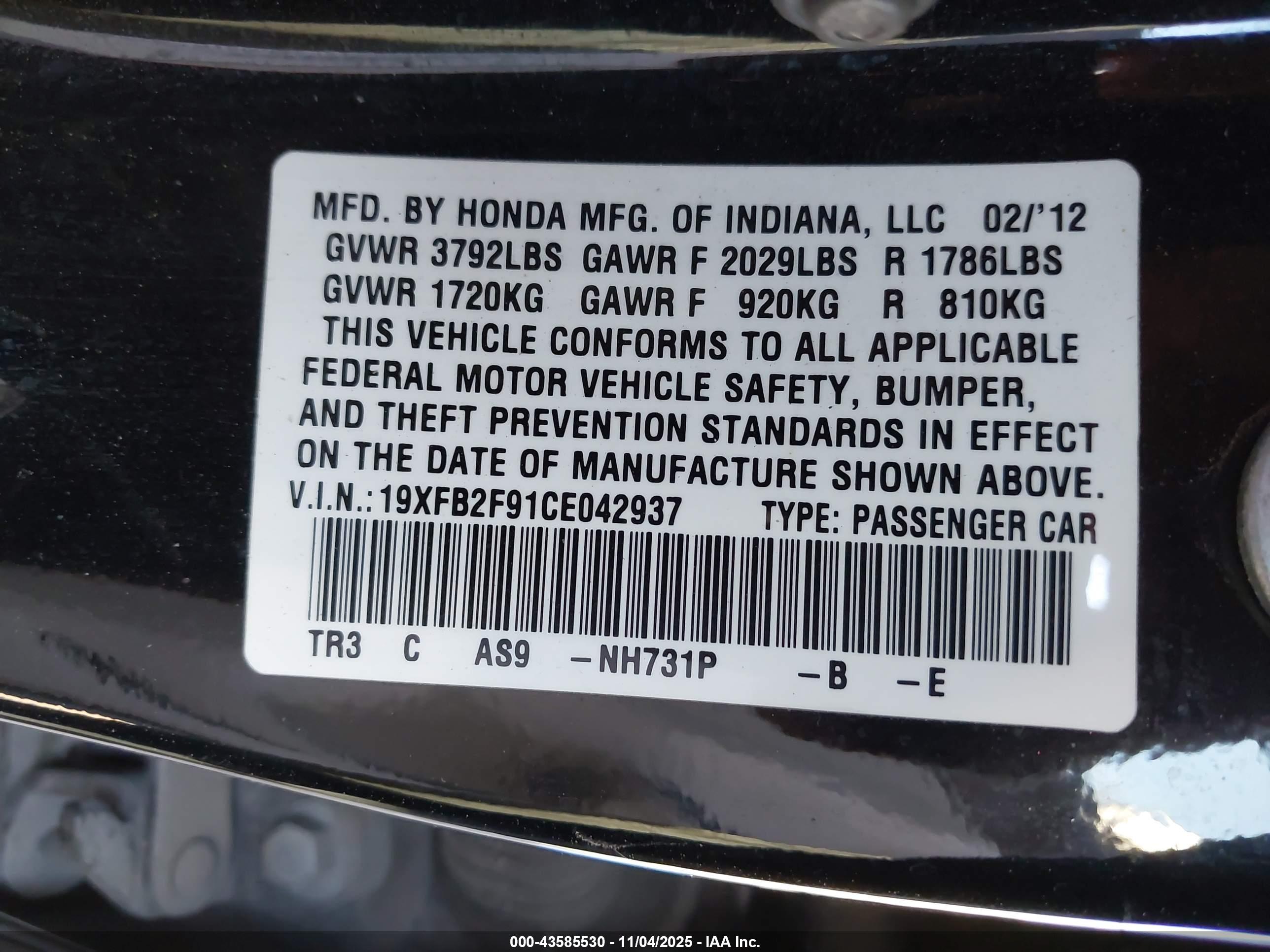 HONDA CIVIC image 9