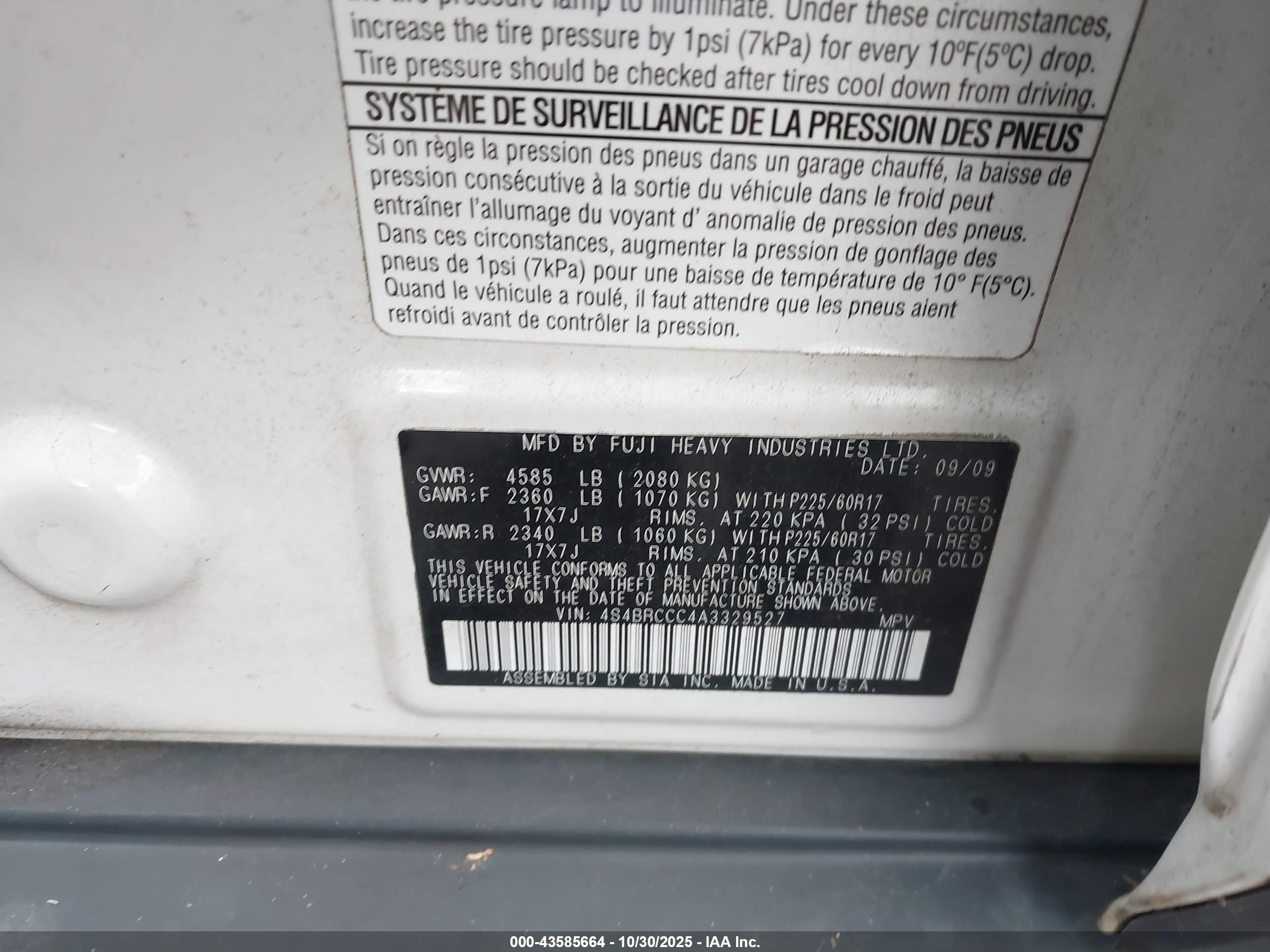 SUBARU OUTBACK image 9
