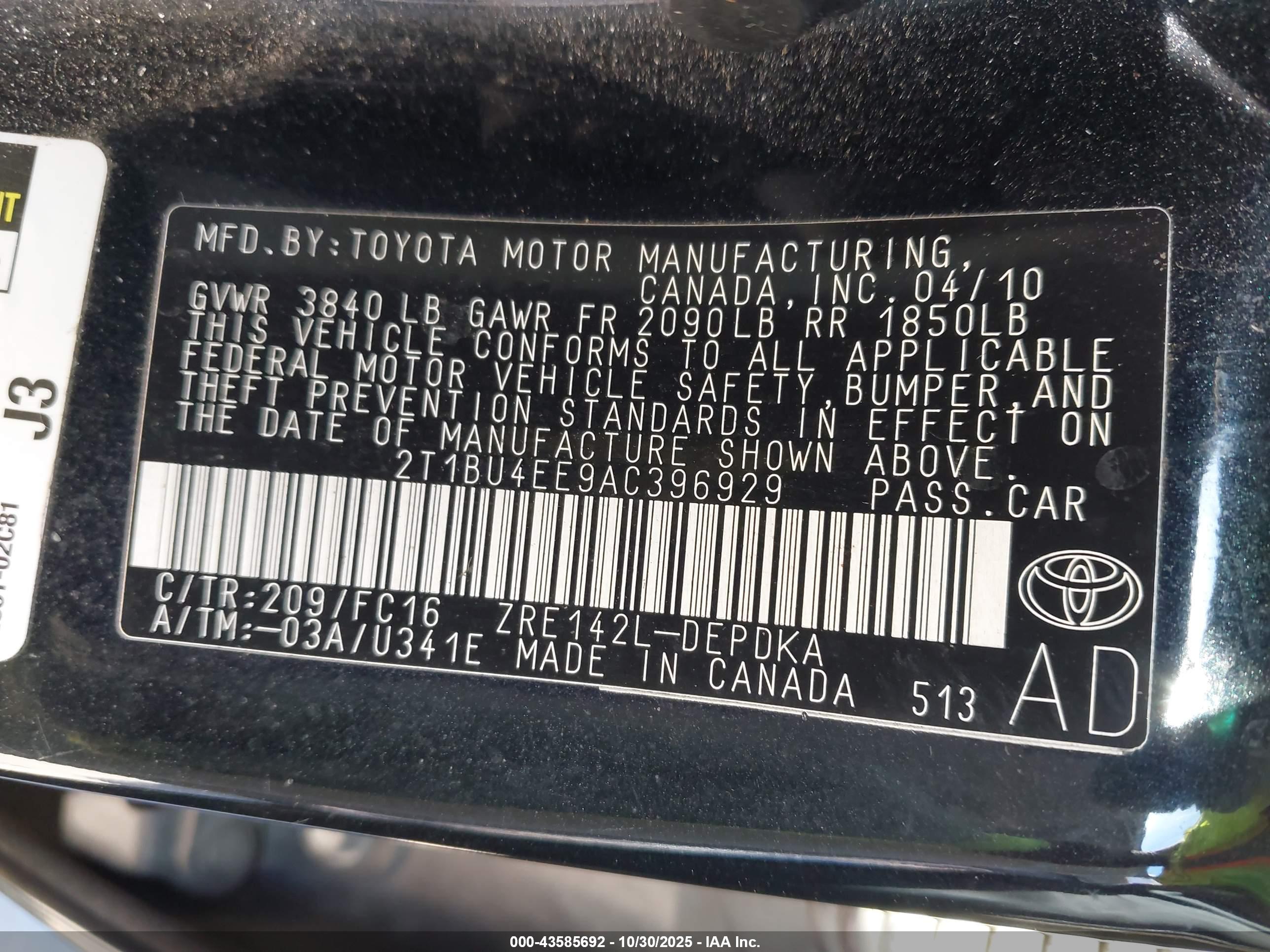 TOYOTA COROLLA image 9