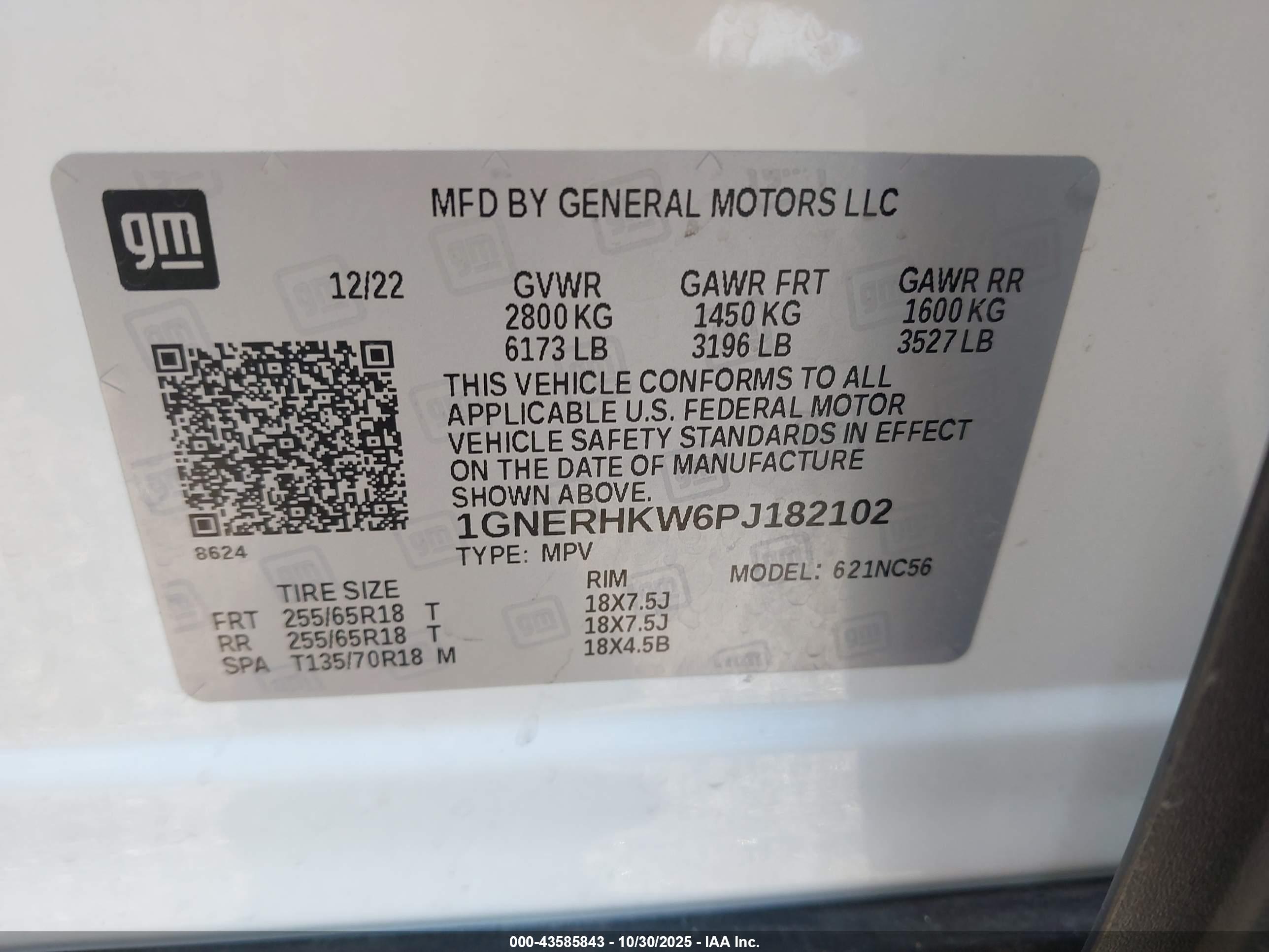 CHEVROLET TRAVERSE image 9