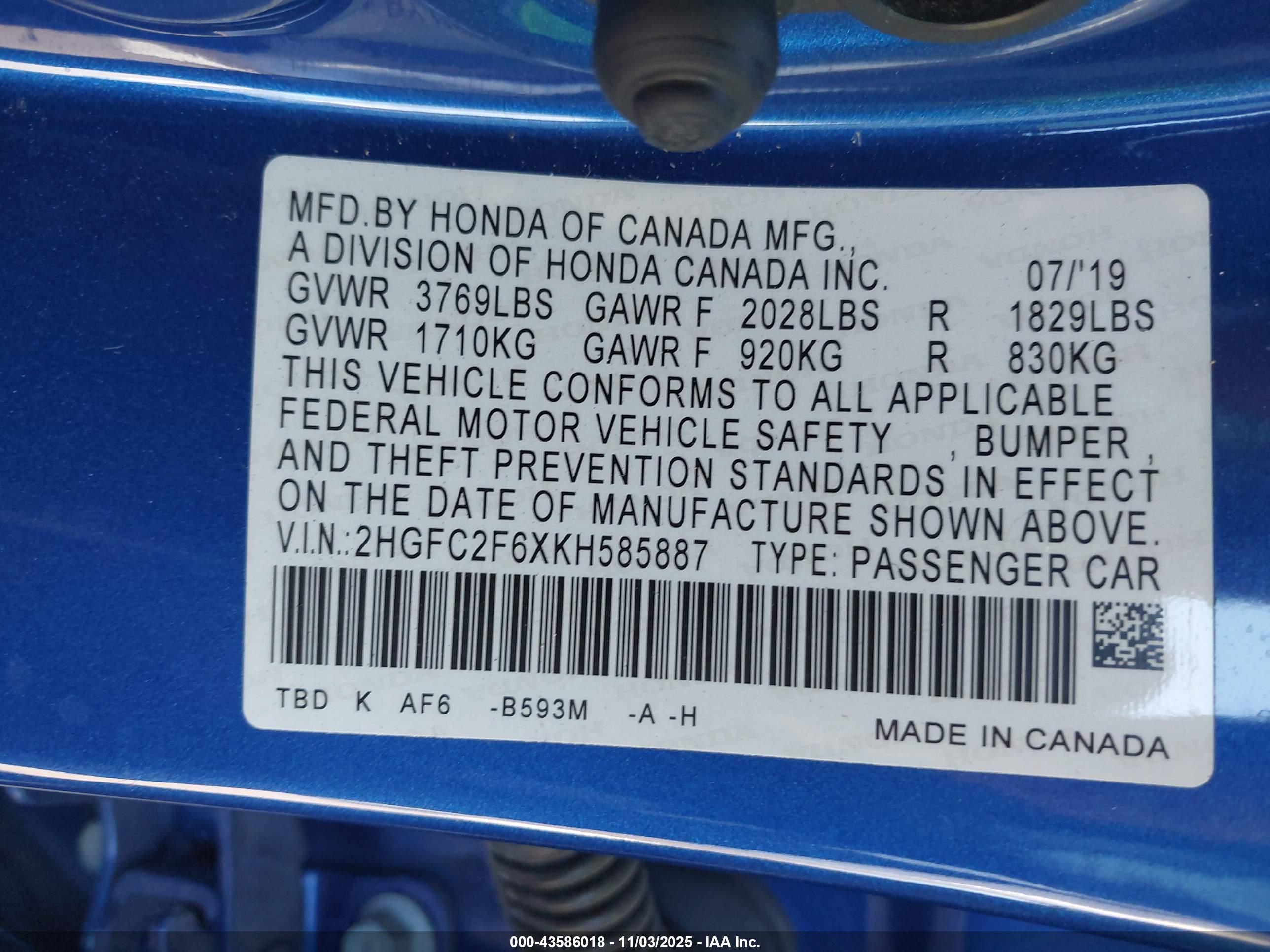 HONDA CIVIC image 9