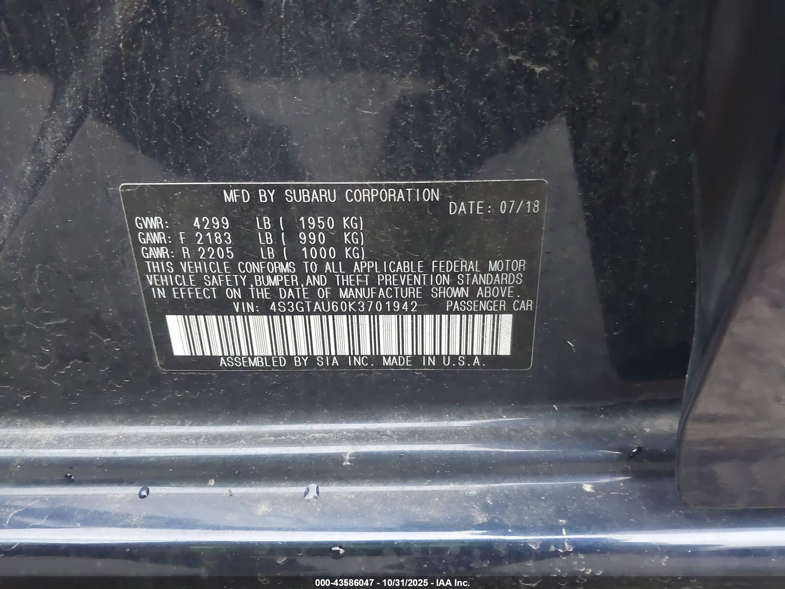 SUBARU IMPREZA image 9