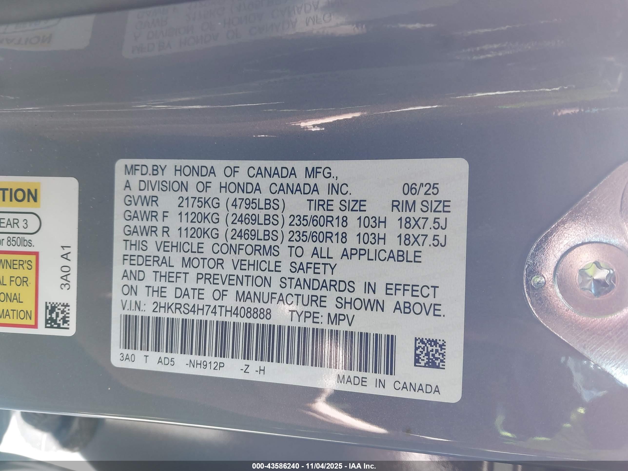 HONDA CR-V image 9