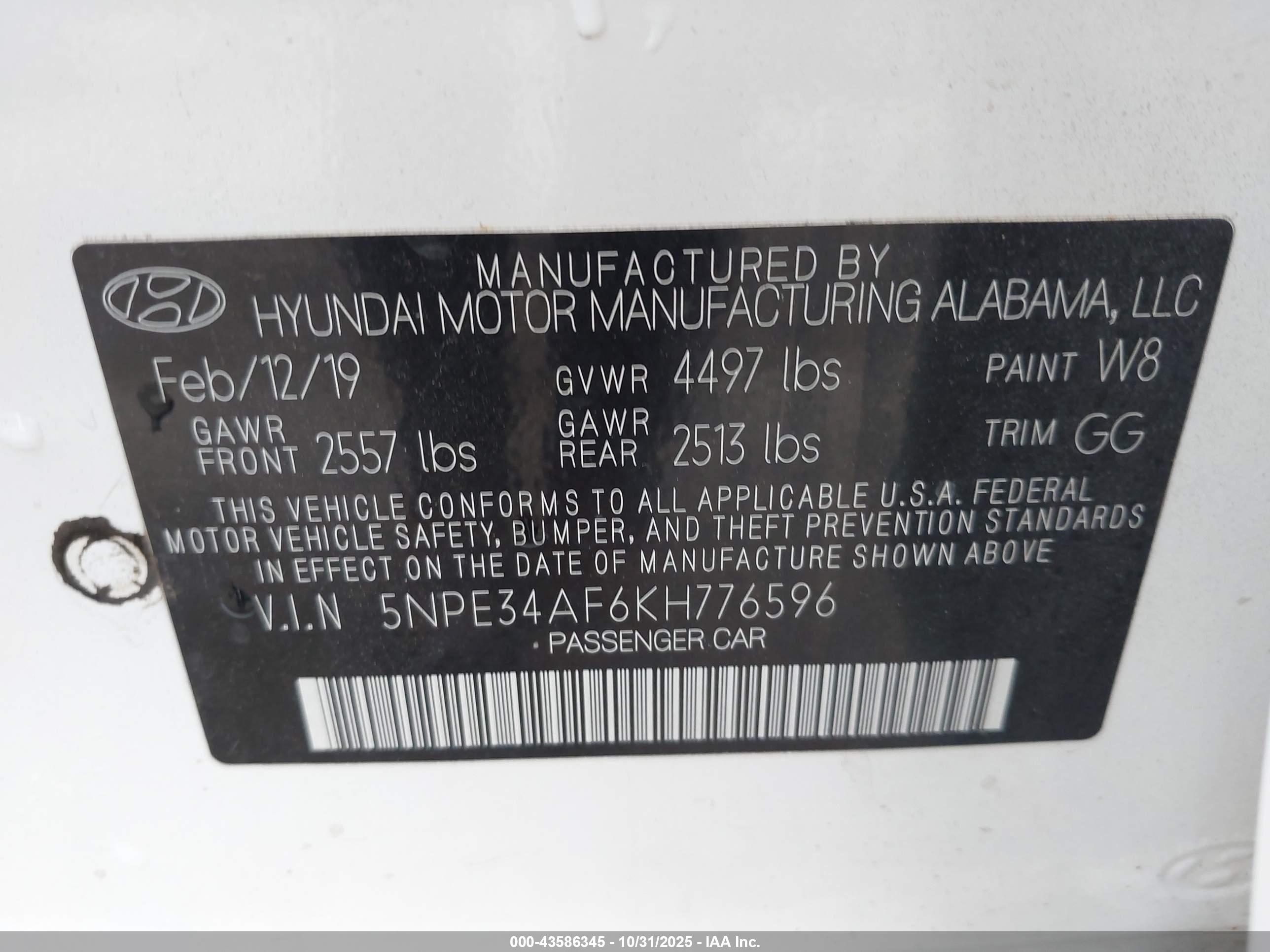 HYUNDAI SONATA image 9