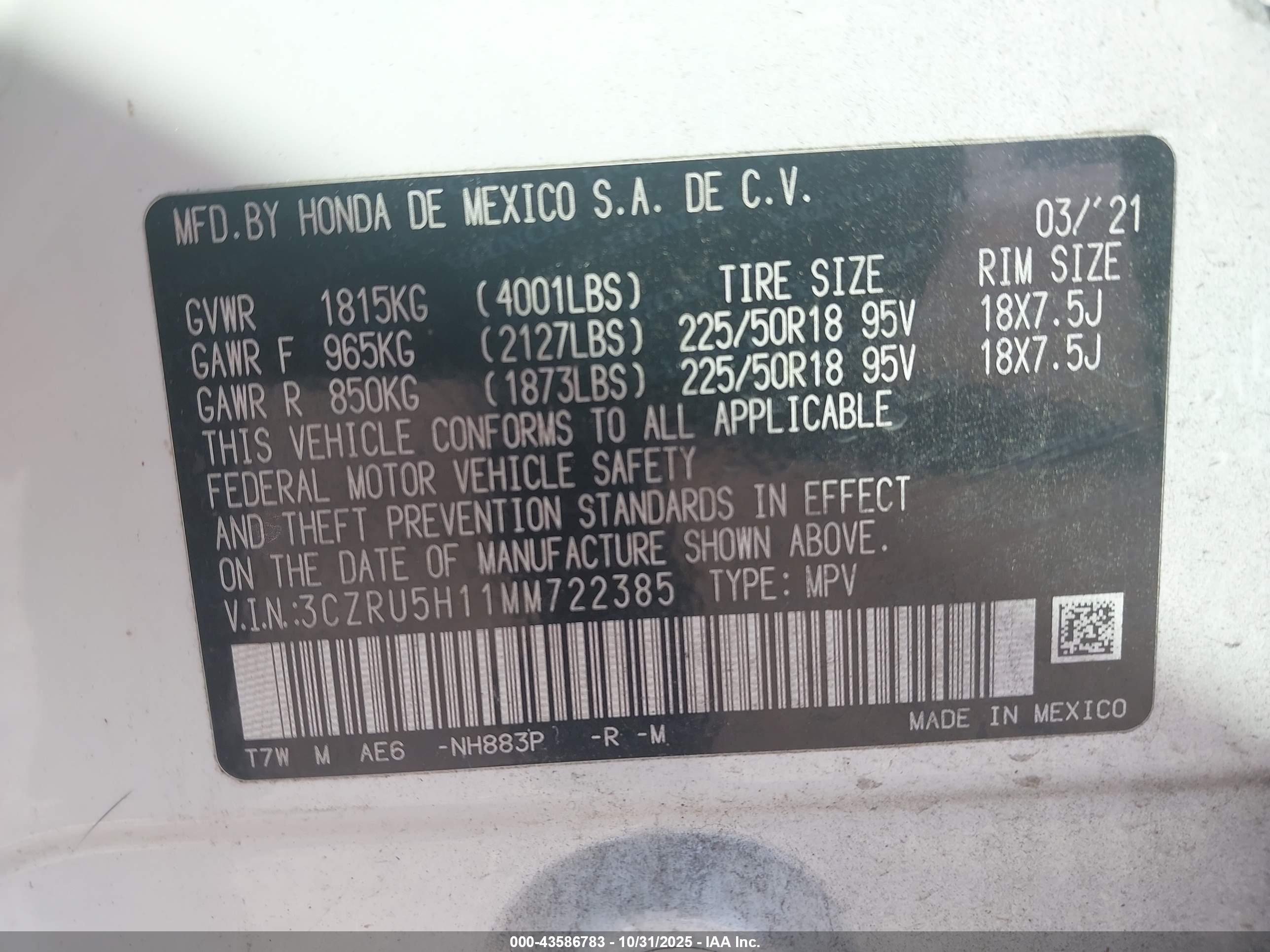 HONDA HR-V image 9