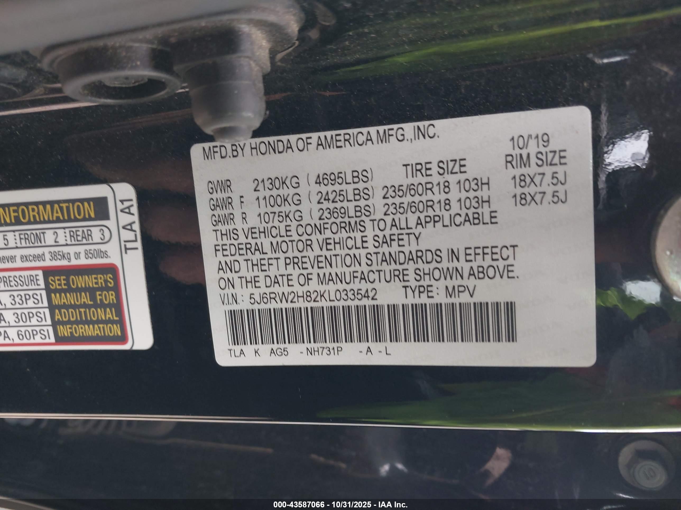 HONDA CR-V image 9
