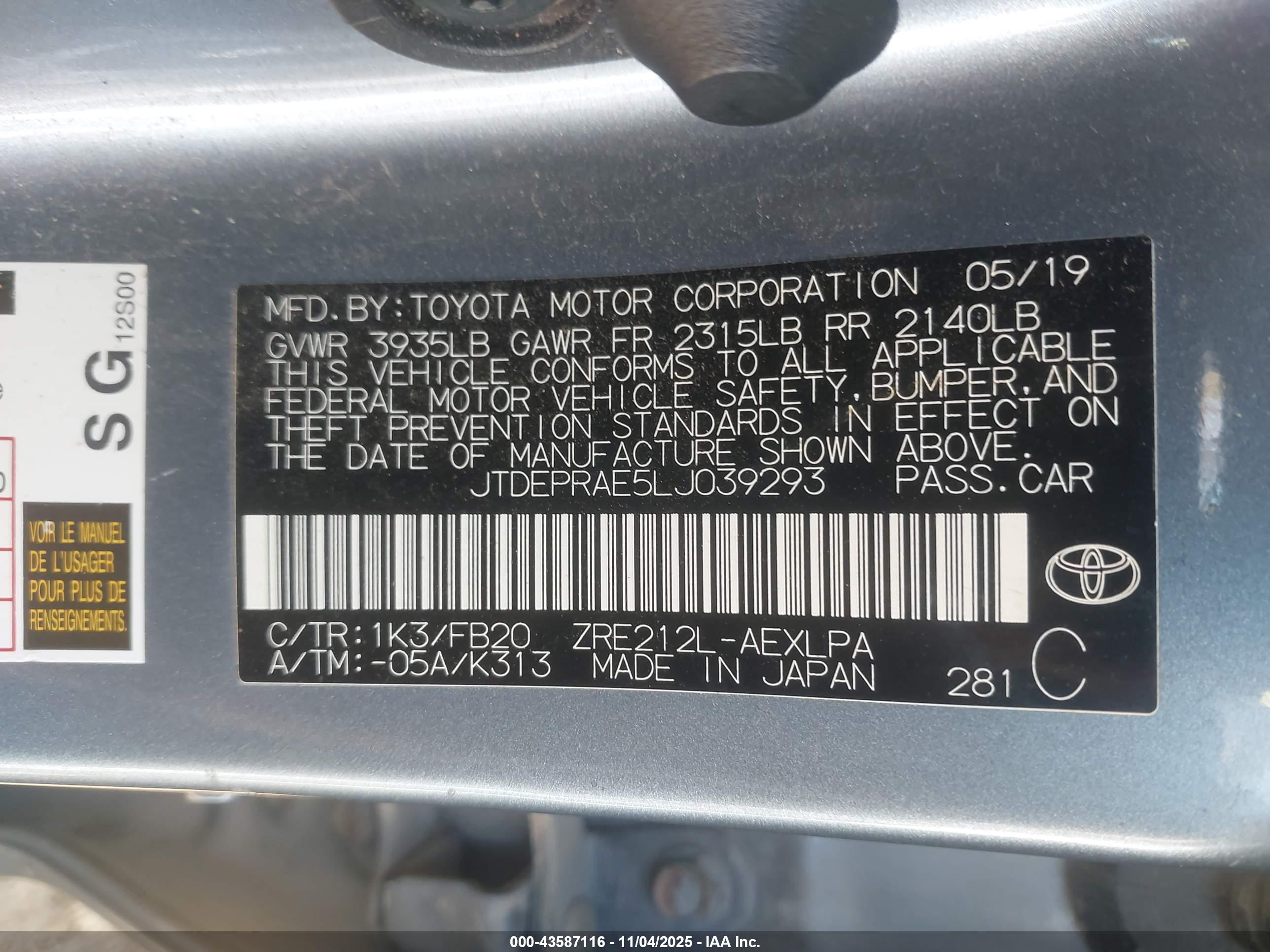 TOYOTA COROLLA image 9