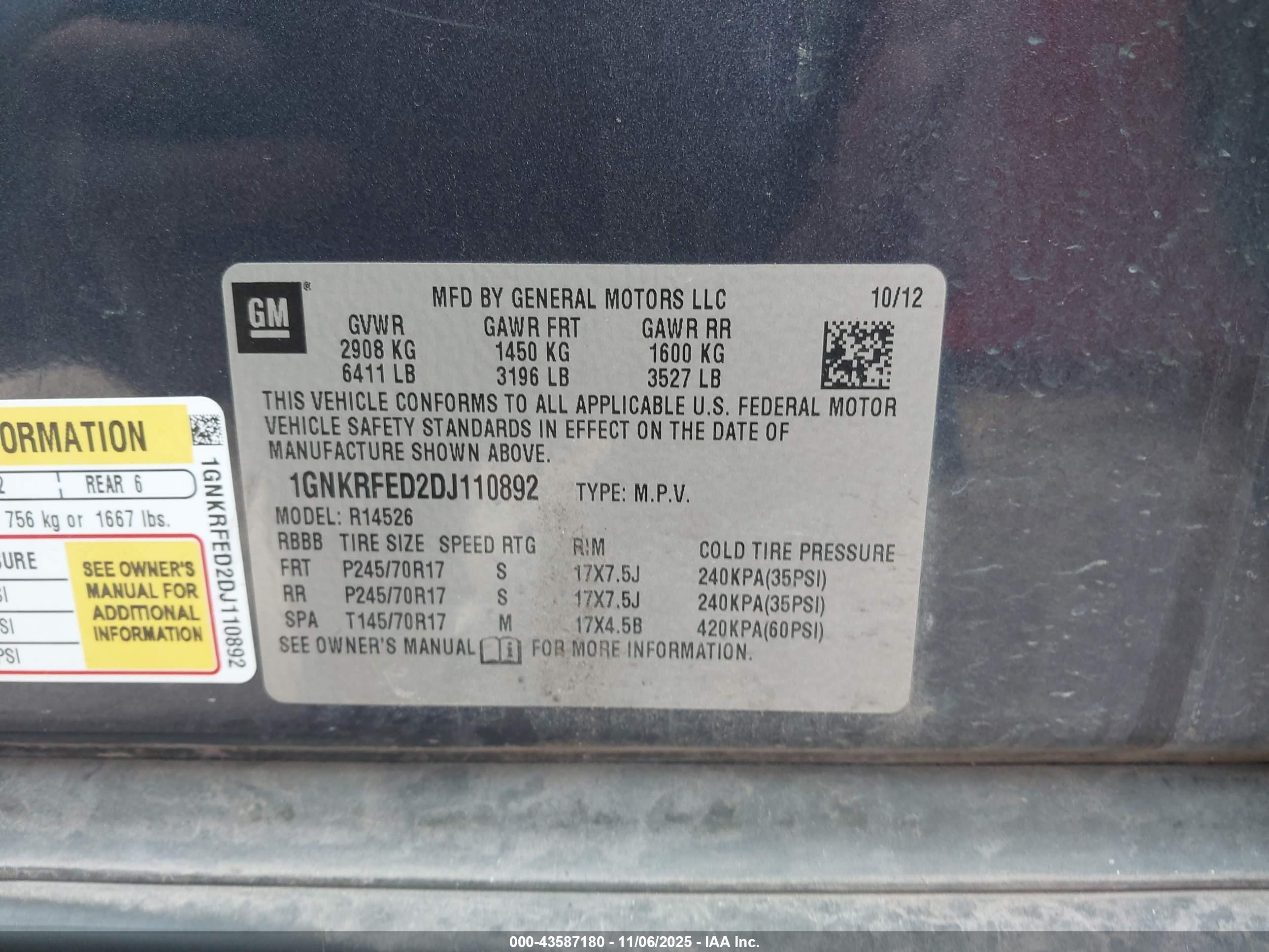 CHEVROLET TRAVERSE image 9