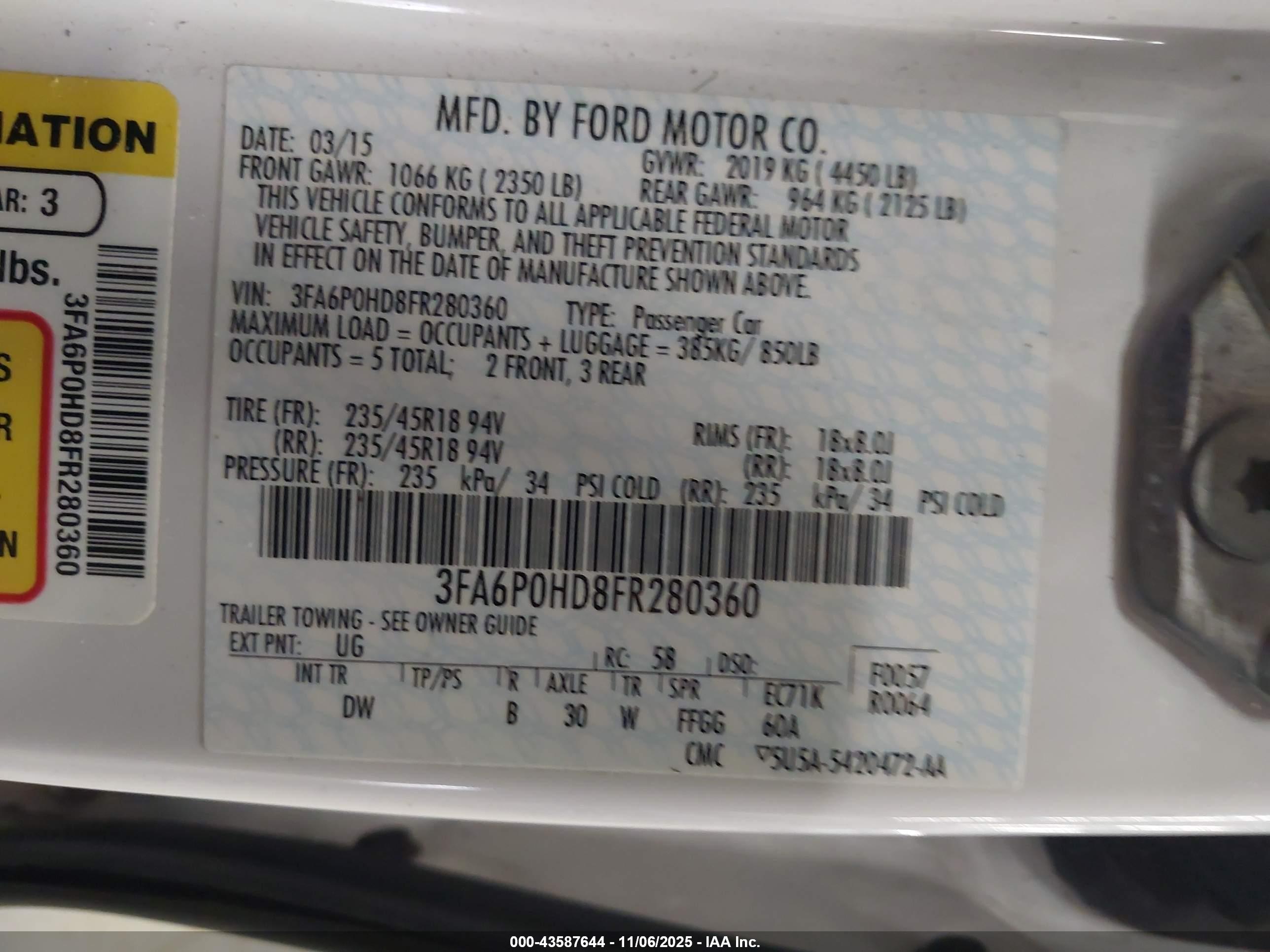 FORD FUSION image 9
