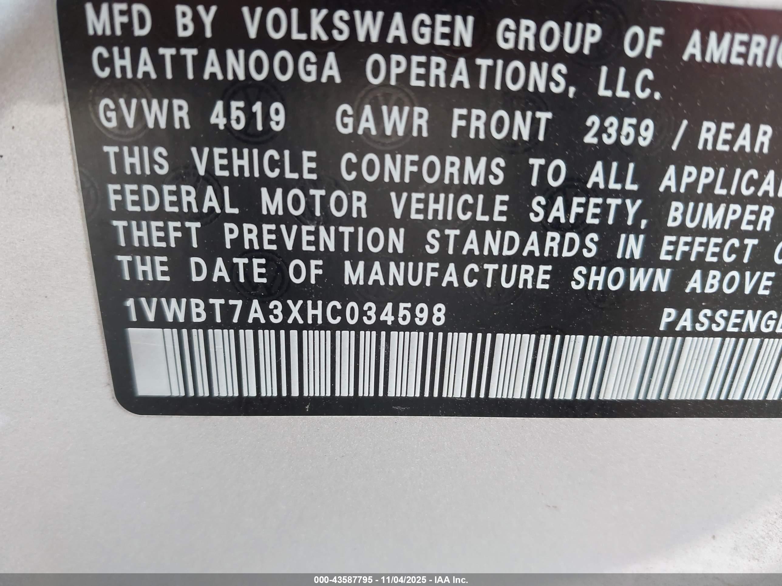 VOLKSWAGEN PASSAT image 9