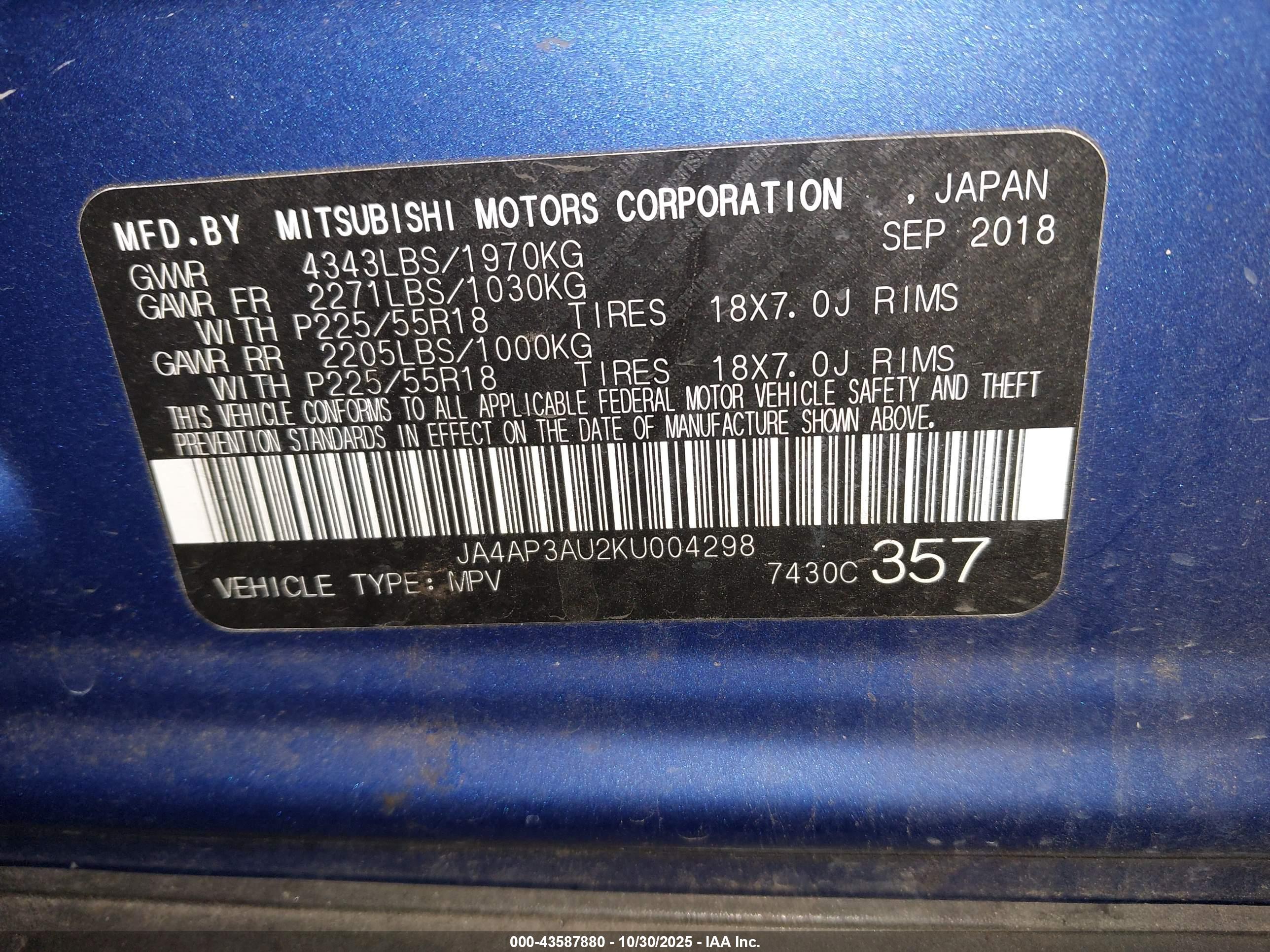 MITSUBISHI OUTLANDER image 9