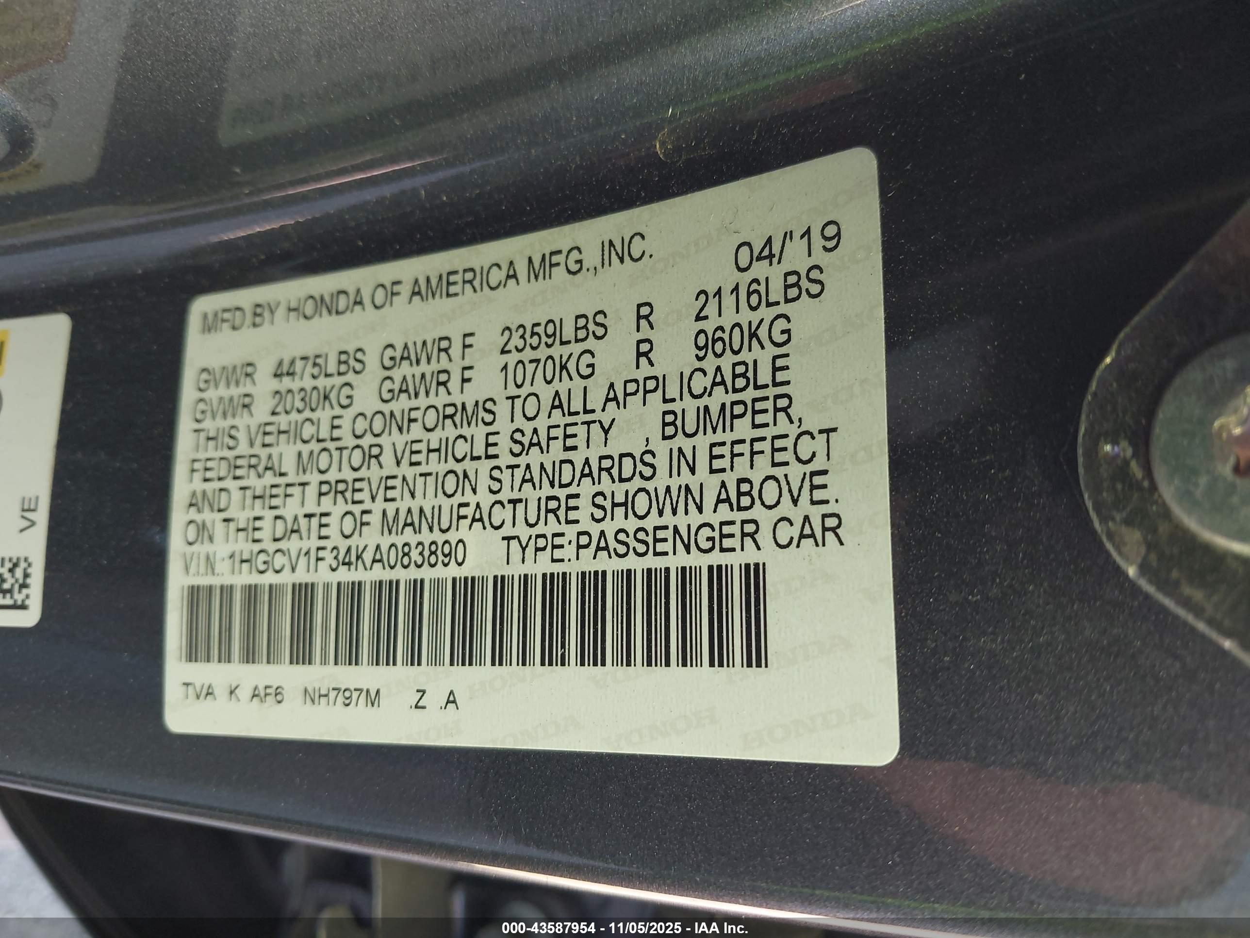 HONDA ACCORD image 9