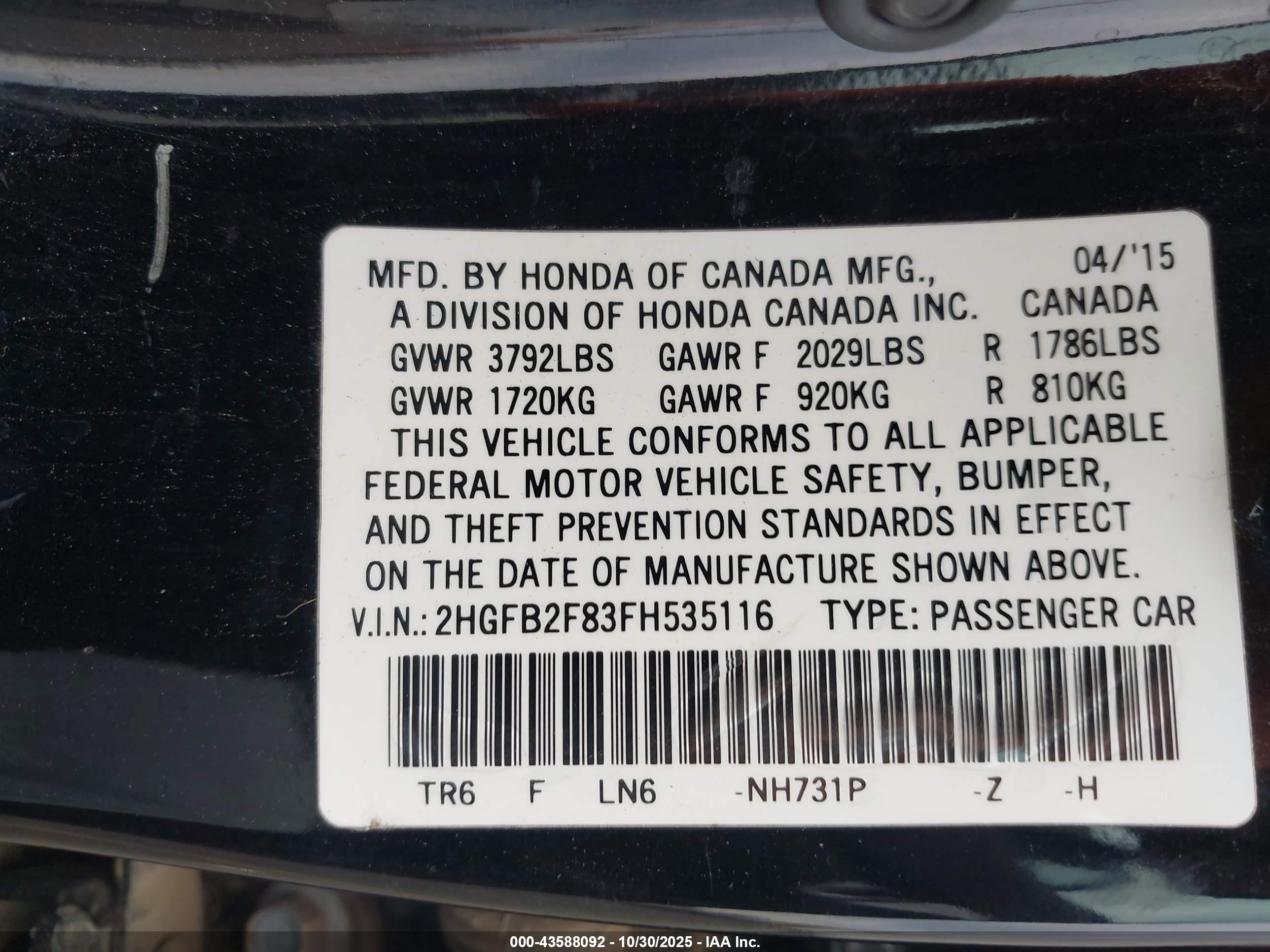 HONDA CIVIC image 9