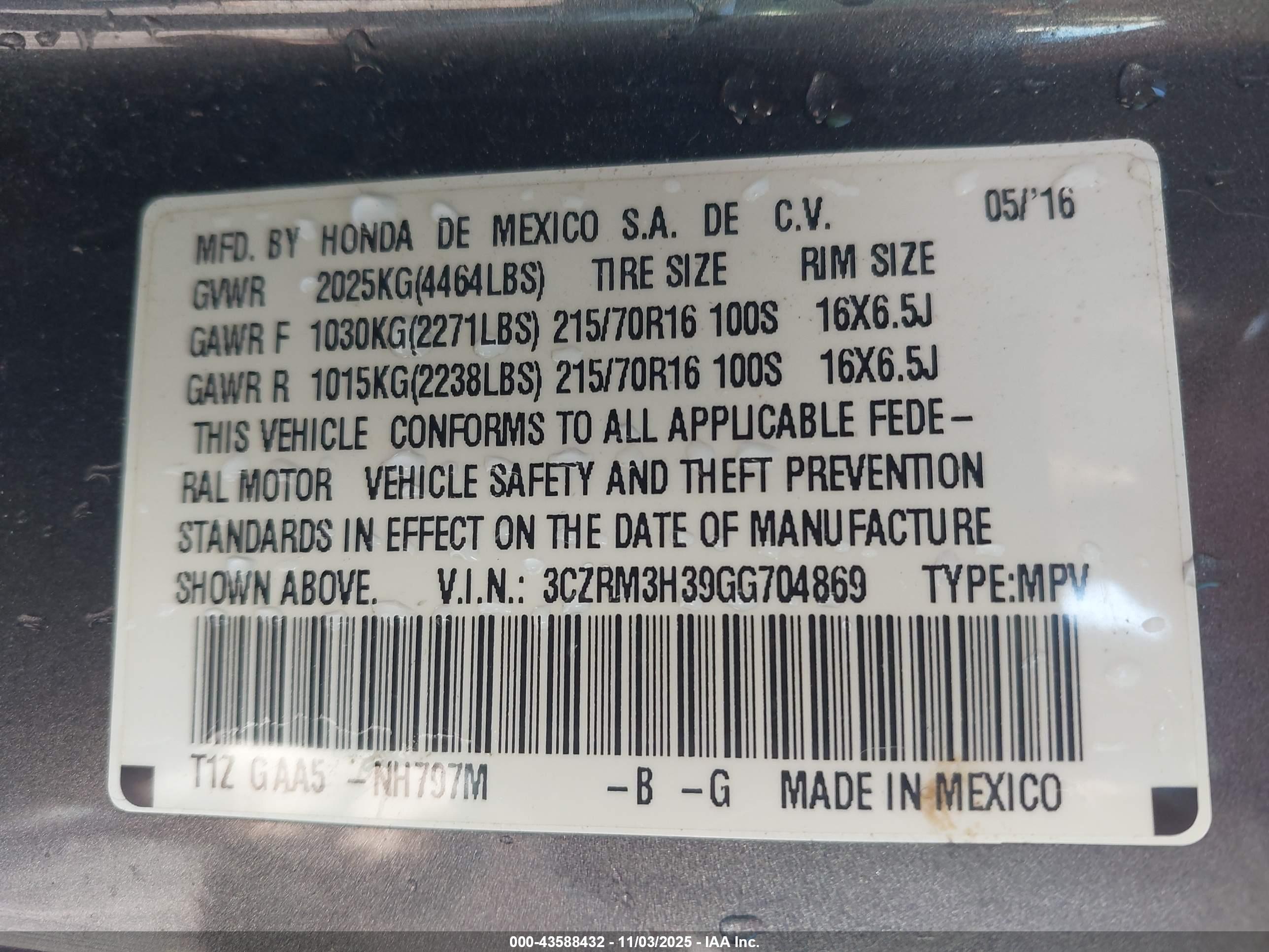 HONDA CR-V image 9