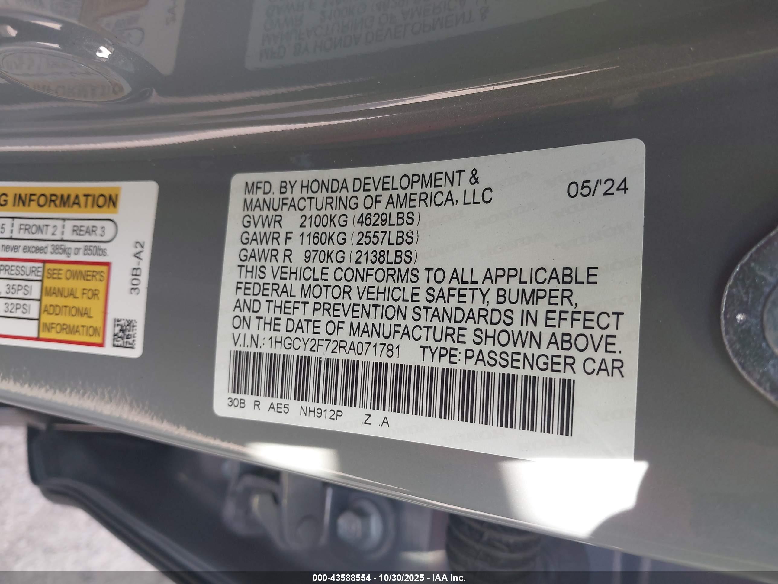 HONDA ACCORD image 9
