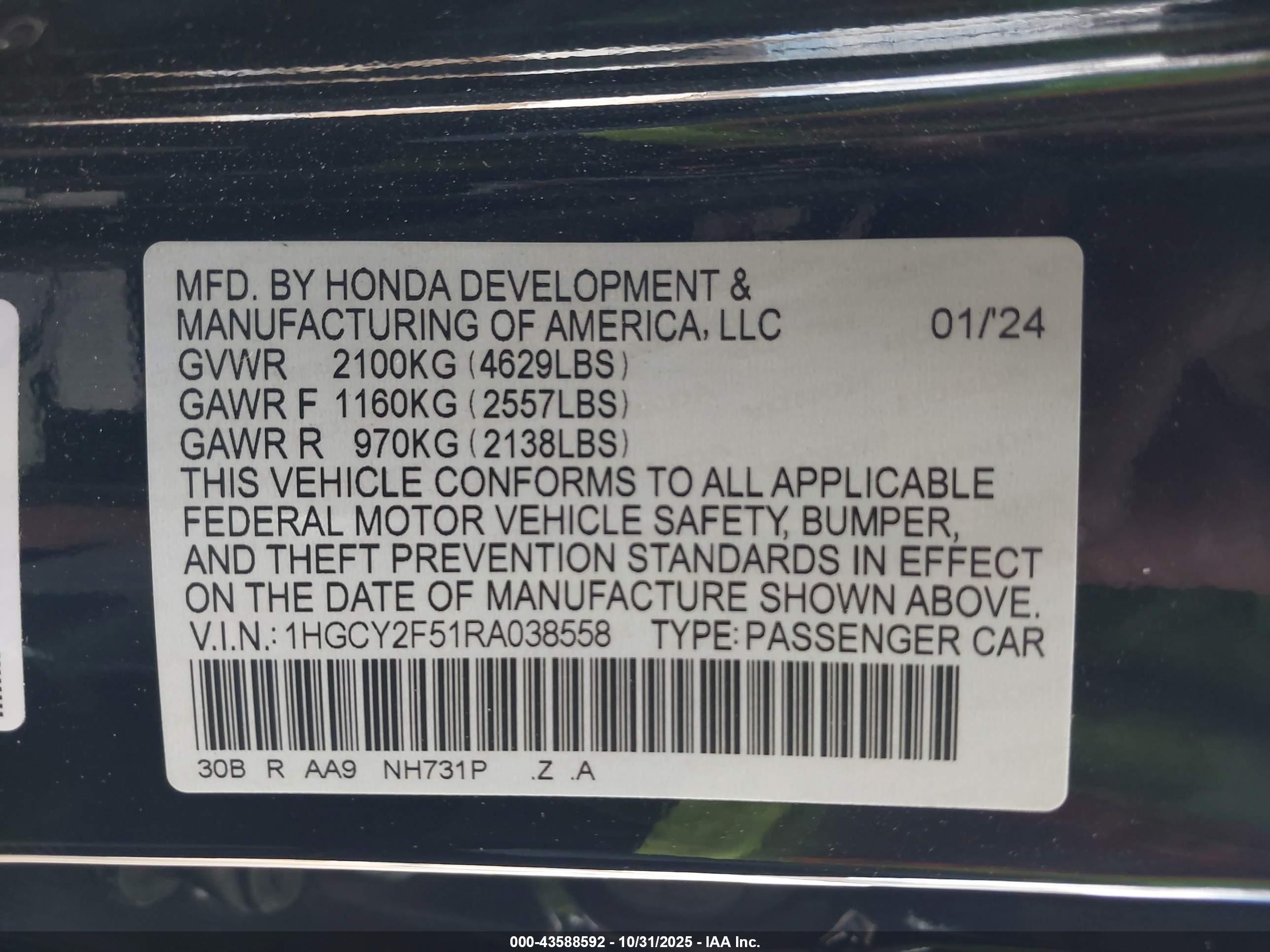 HONDA ACCORD image 9