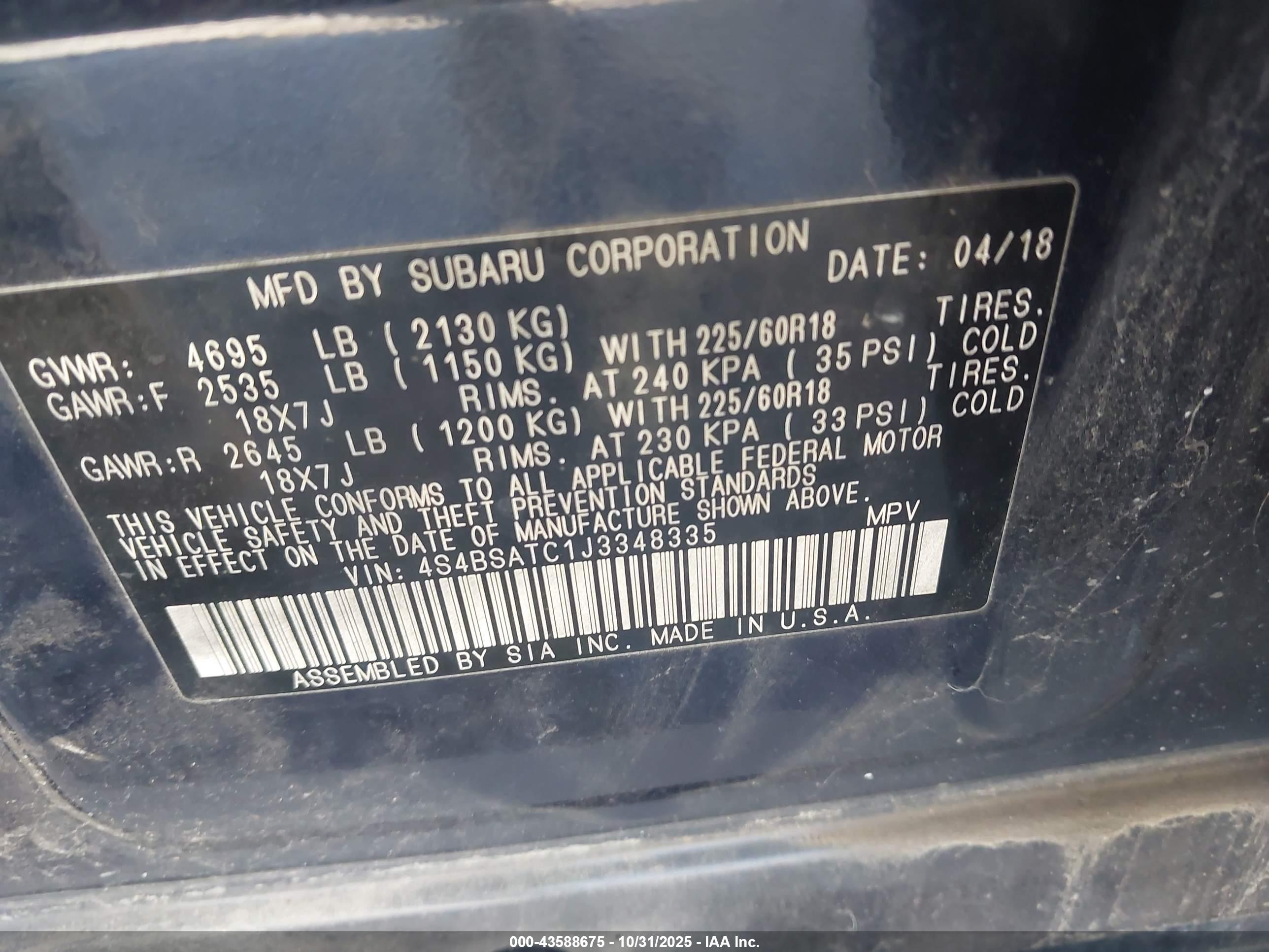 SUBARU OUTBACK image 9