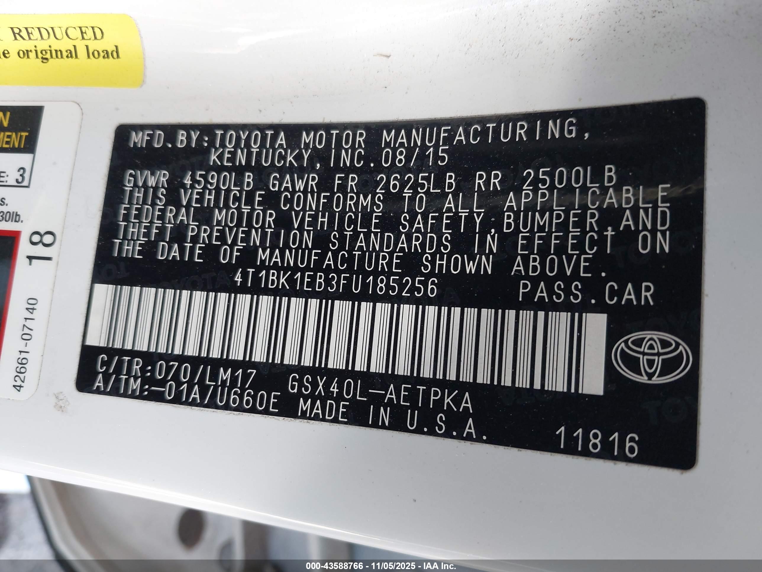 TOYOTA AVALON image 9