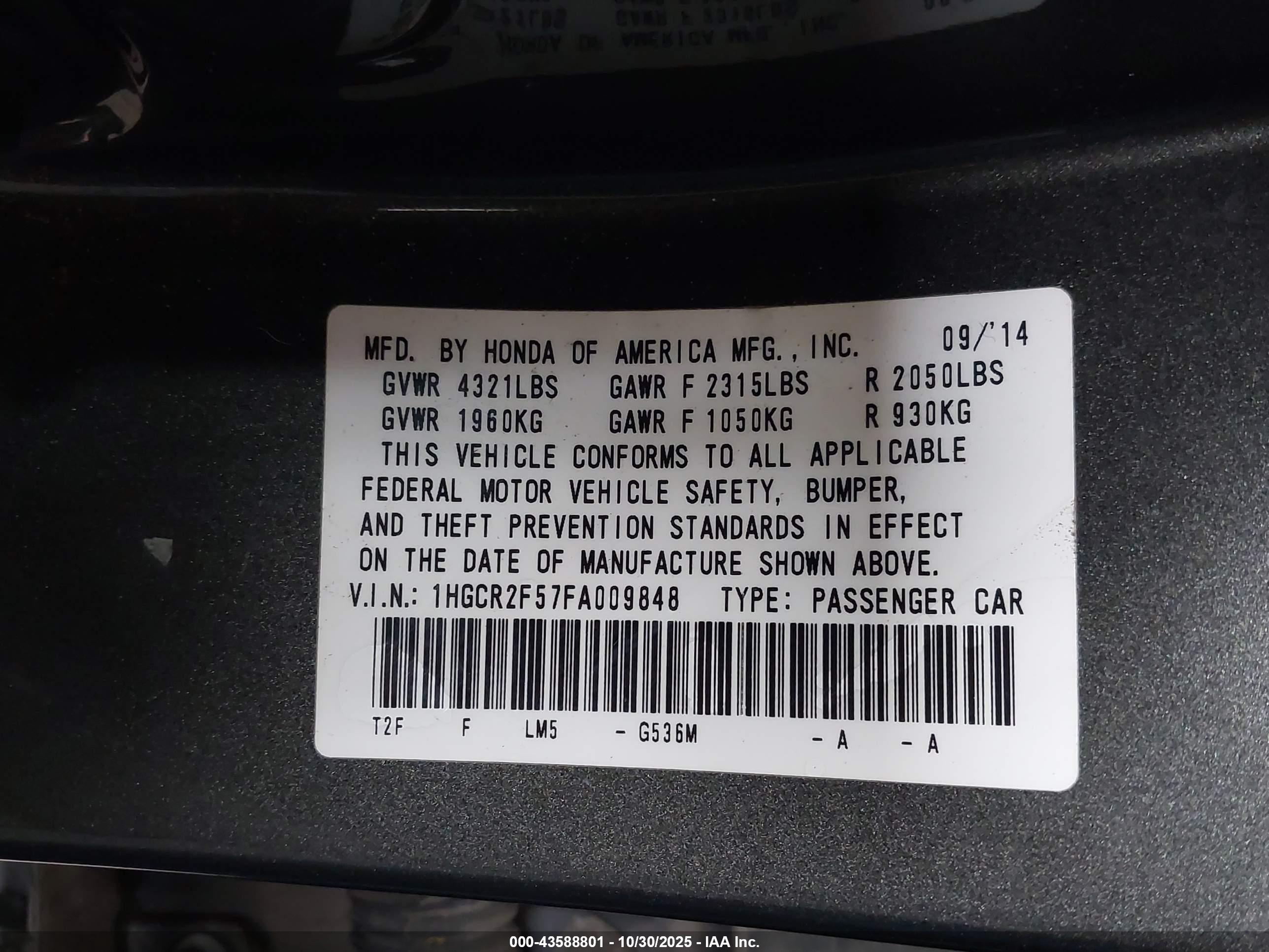 HONDA ACCORD image 9