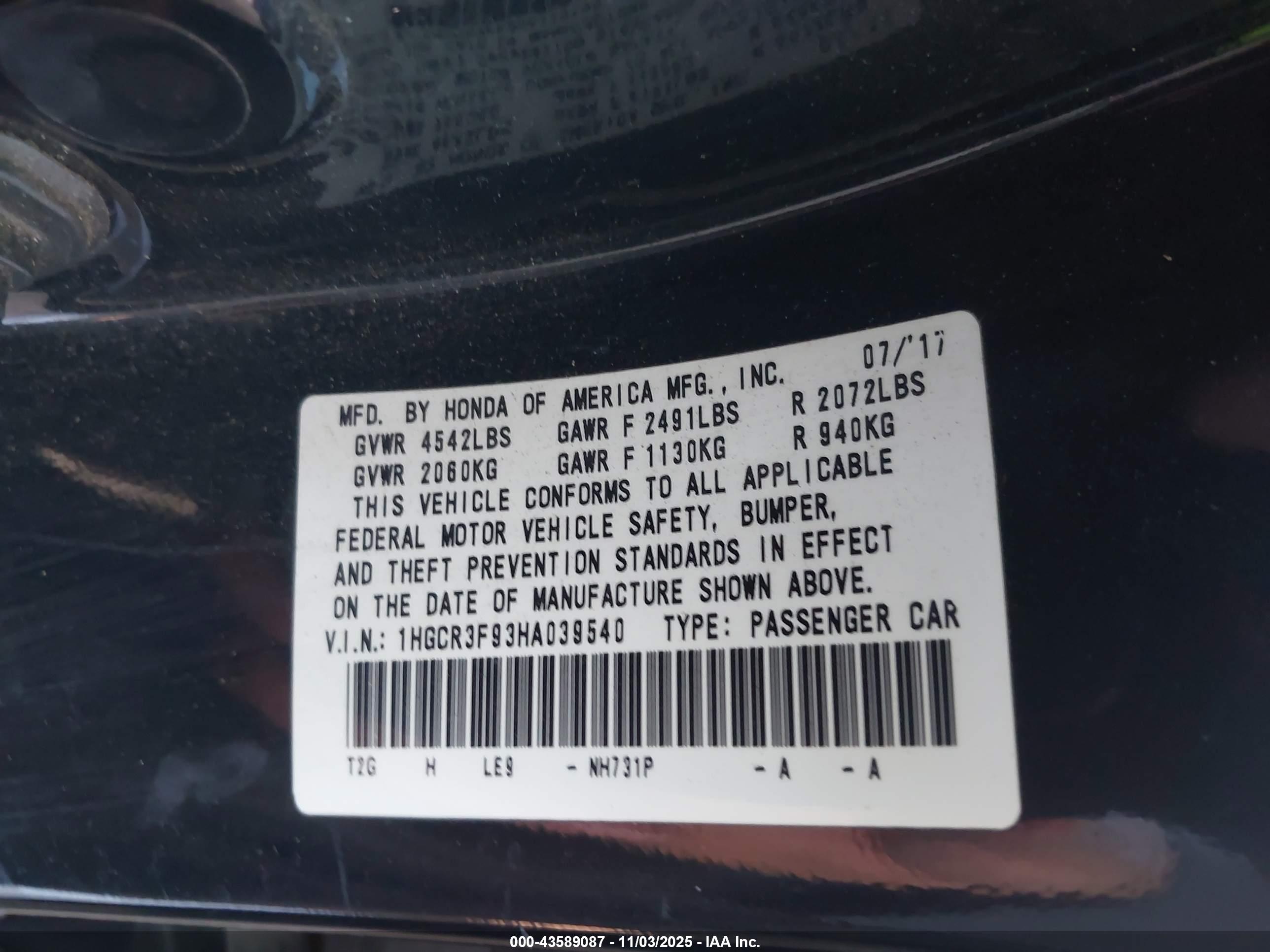 HONDA ACCORD image 9