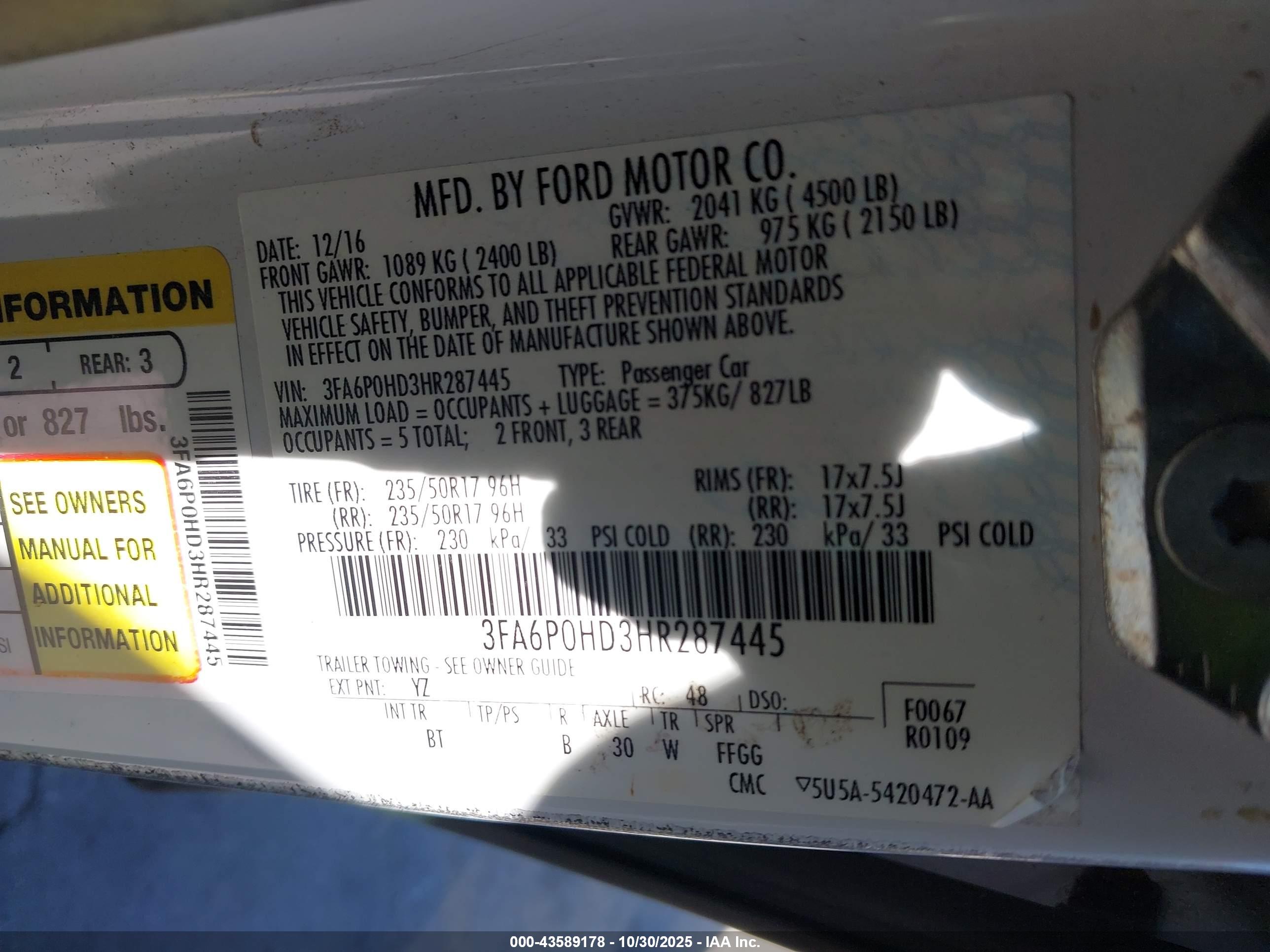 FORD FUSION image 9