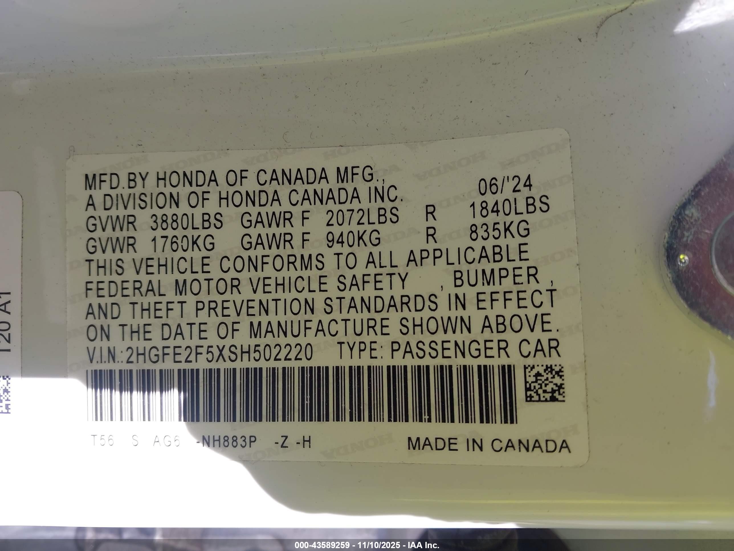 HONDA CIVIC image 9