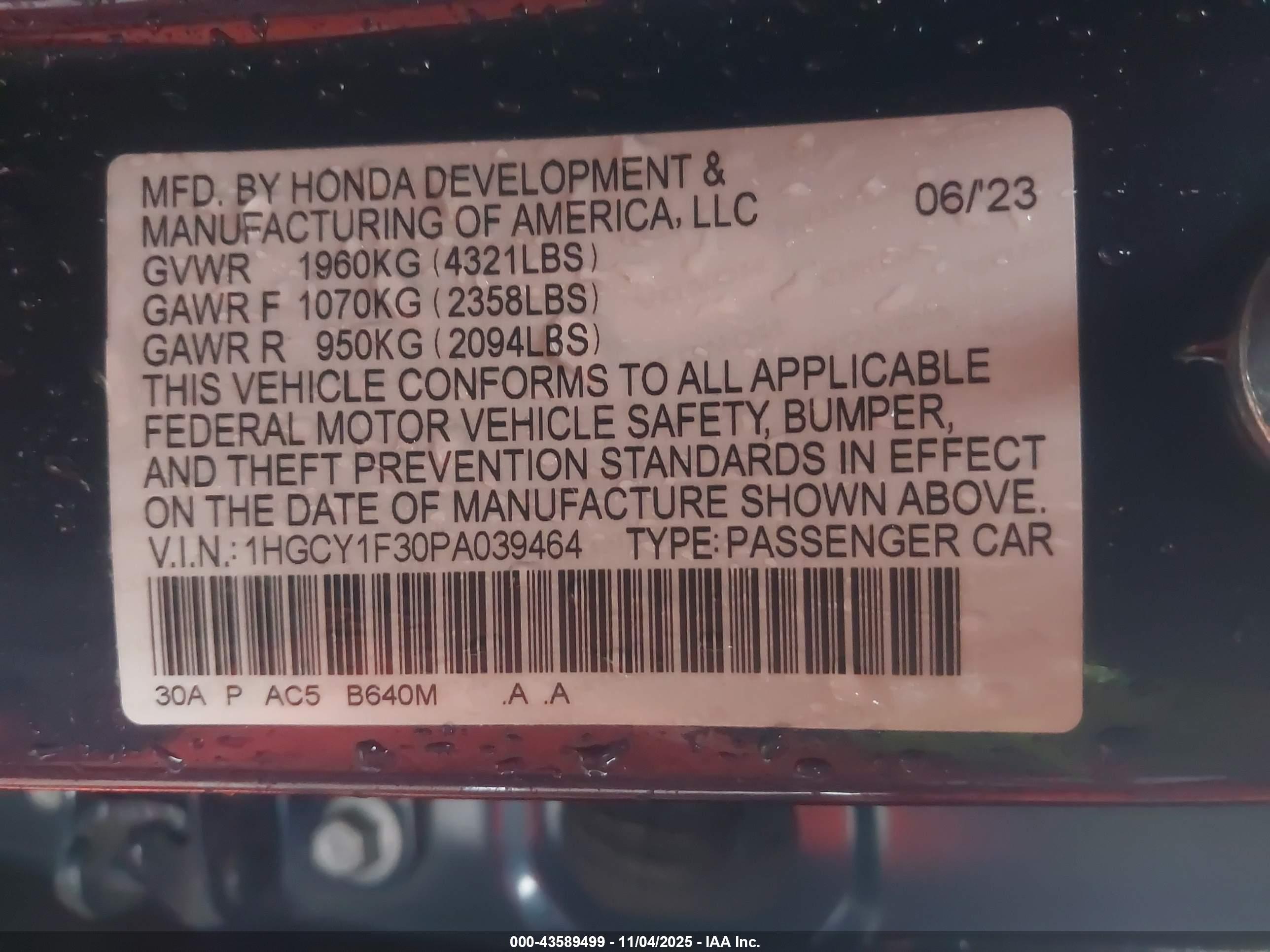 HONDA ACCORD image 9