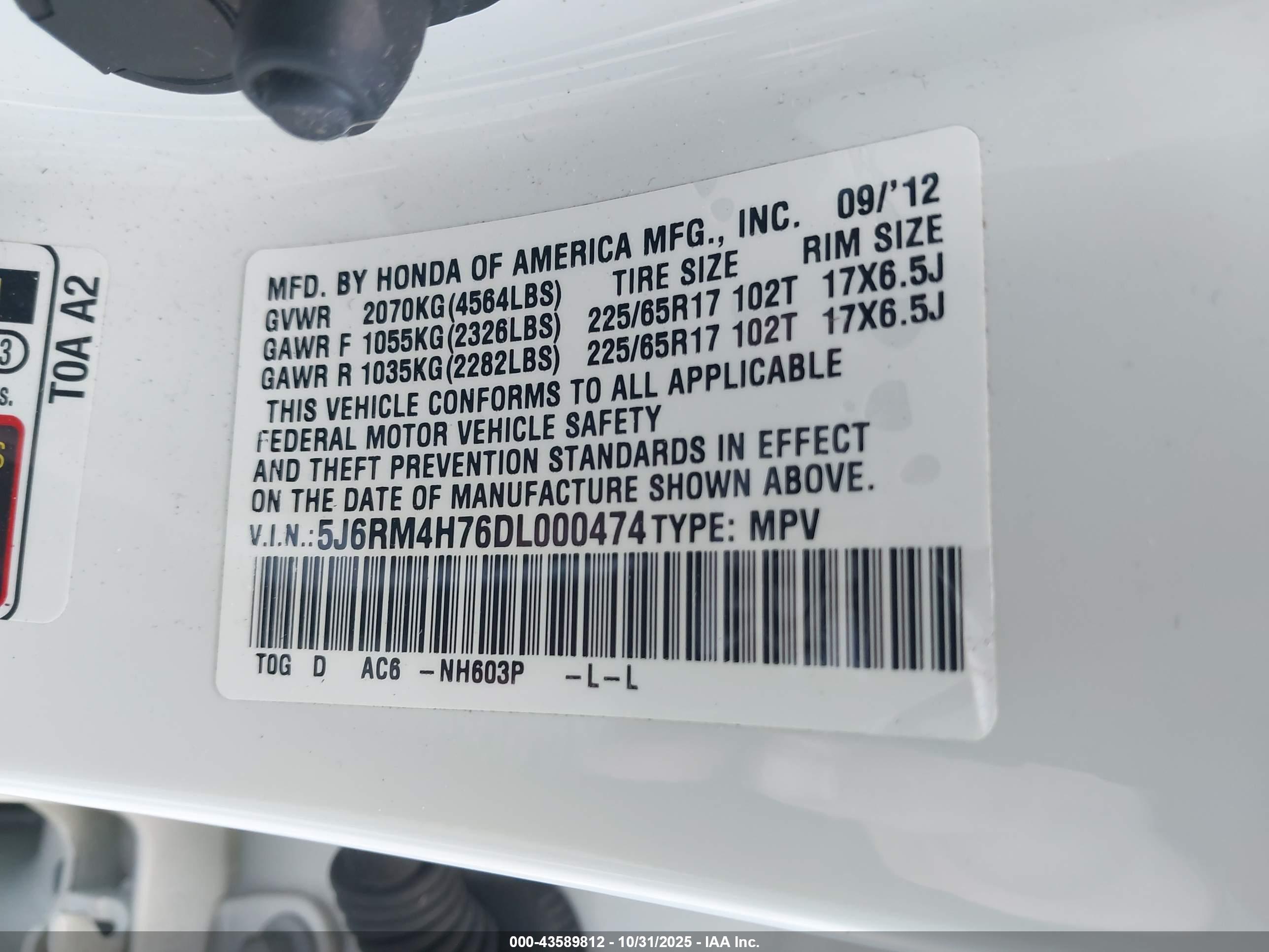 HONDA CR-V image 9