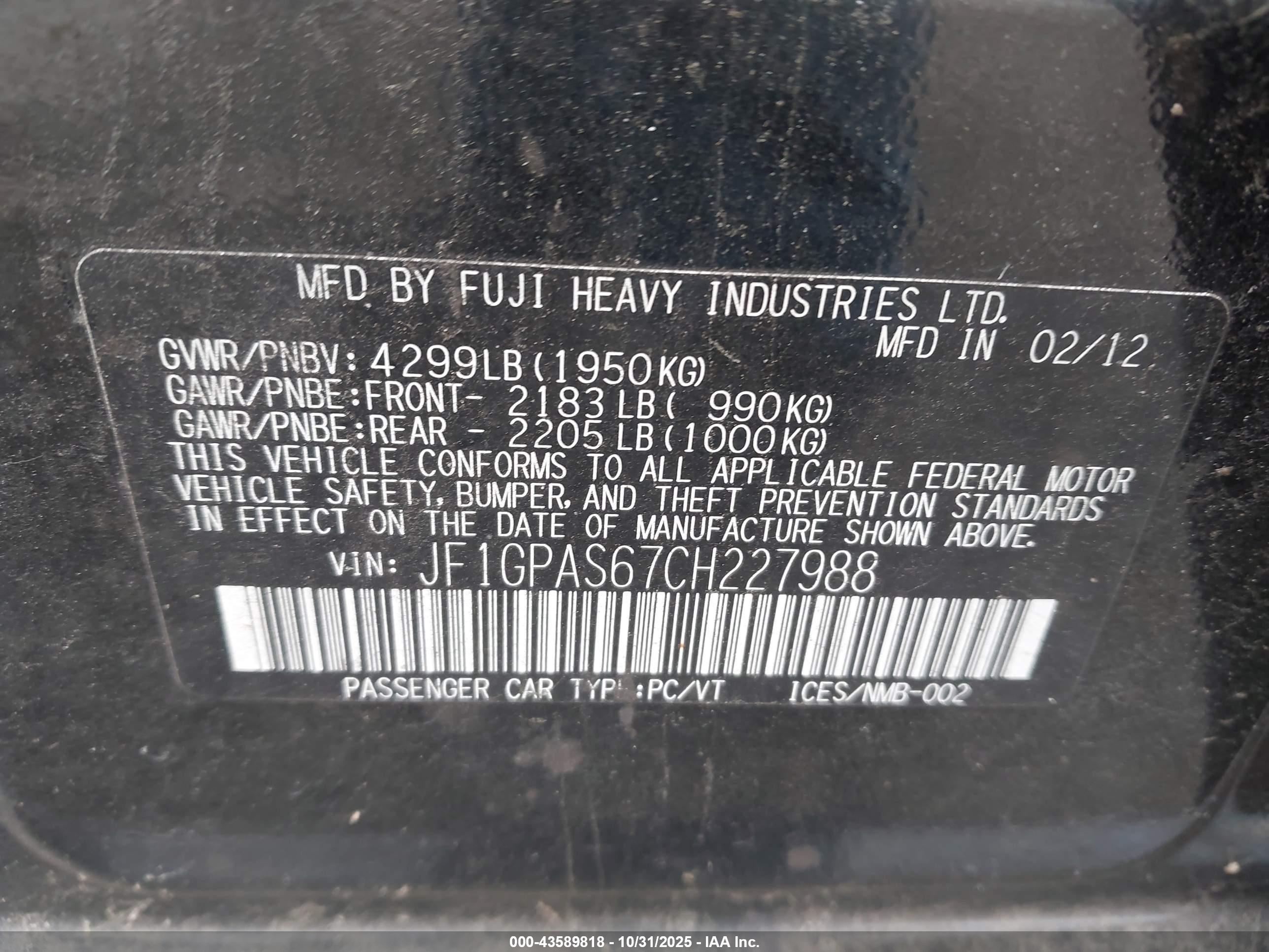 SUBARU IMPREZA image 9