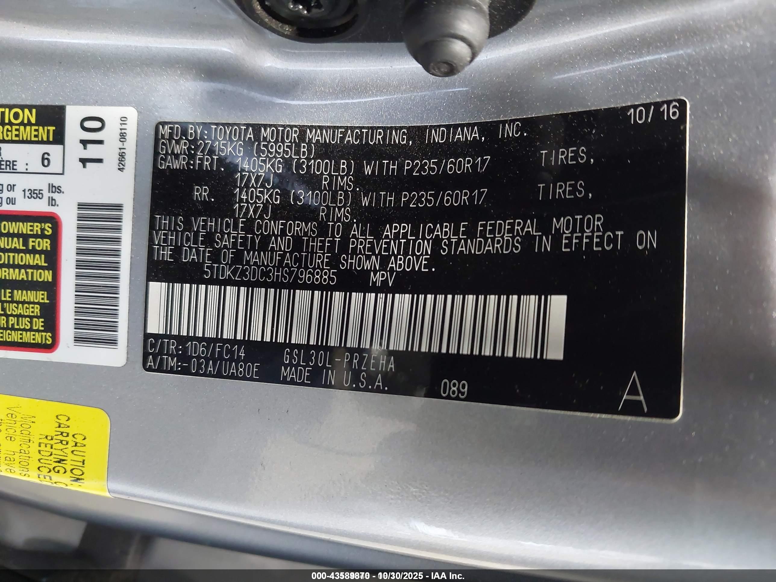 TOYOTA SIENNA image 9