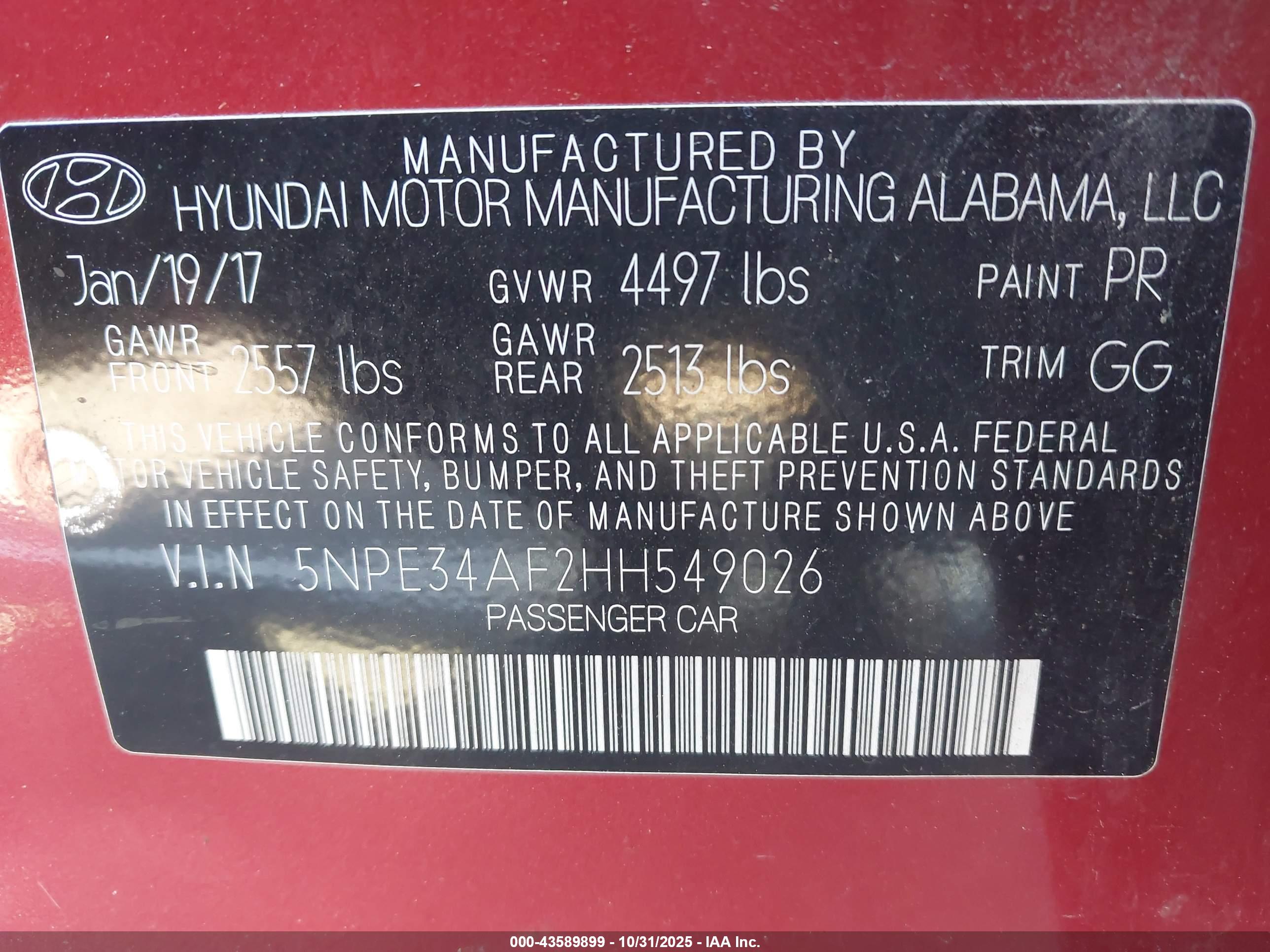 HYUNDAI SONATA image 9