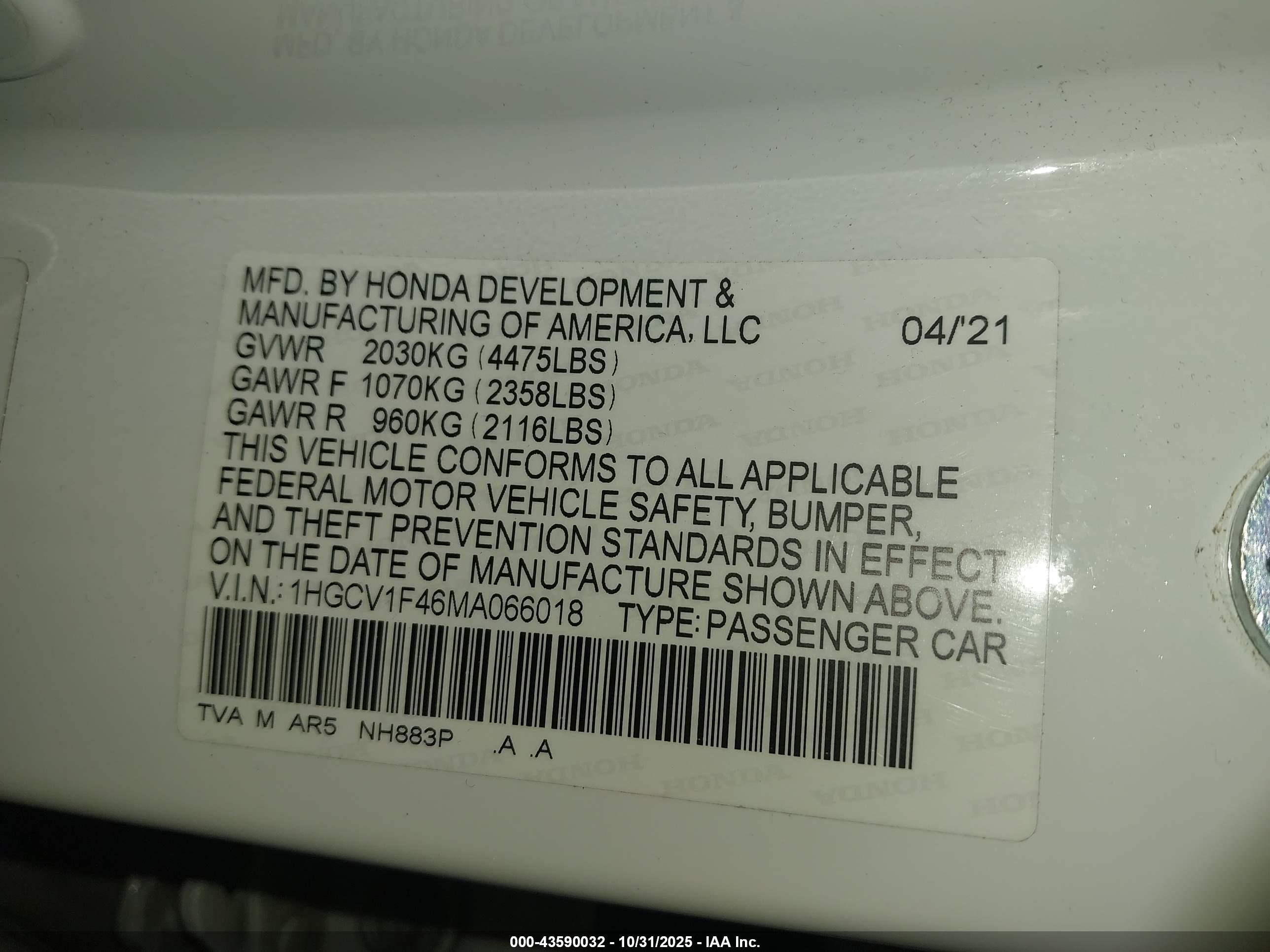 HONDA ACCORD image 9