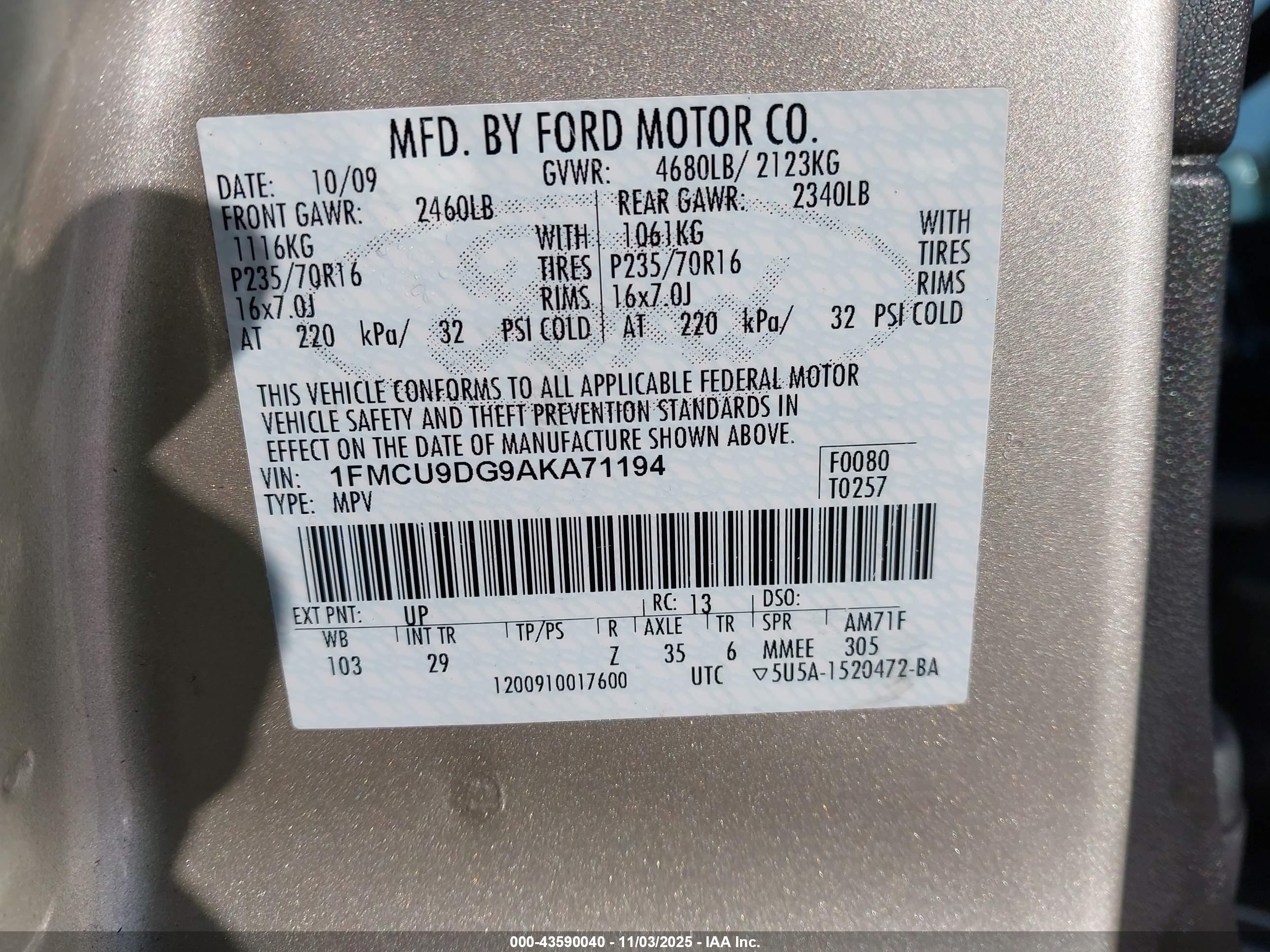 FORD ESCAPE image 9