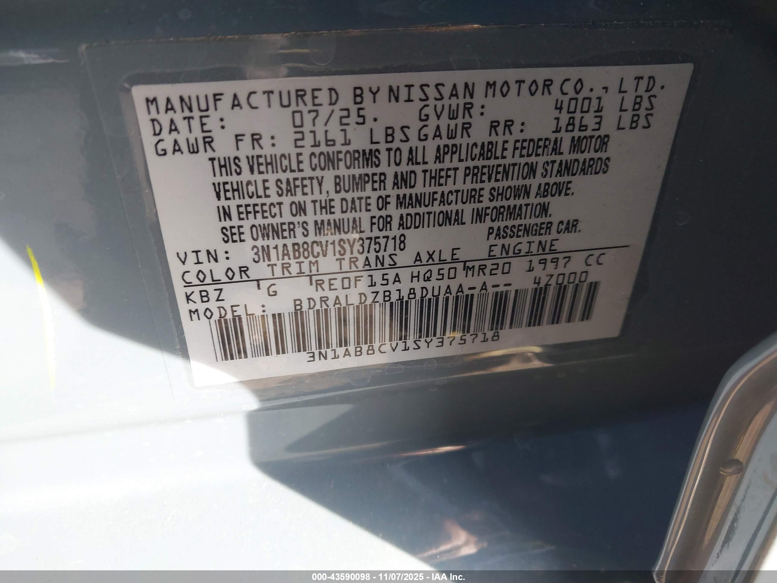 NISSAN SENTRA image 9