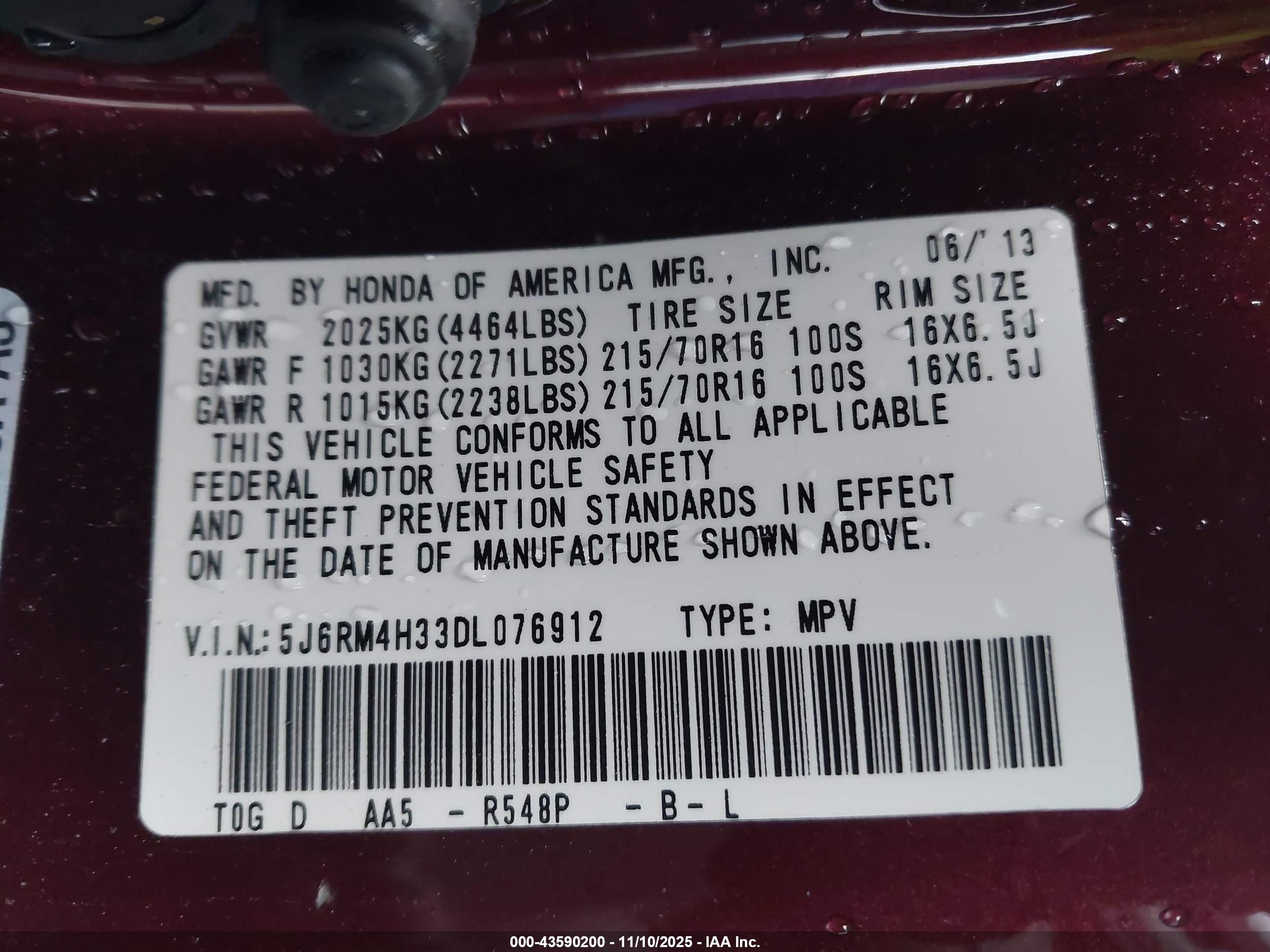 HONDA CR-V image 9