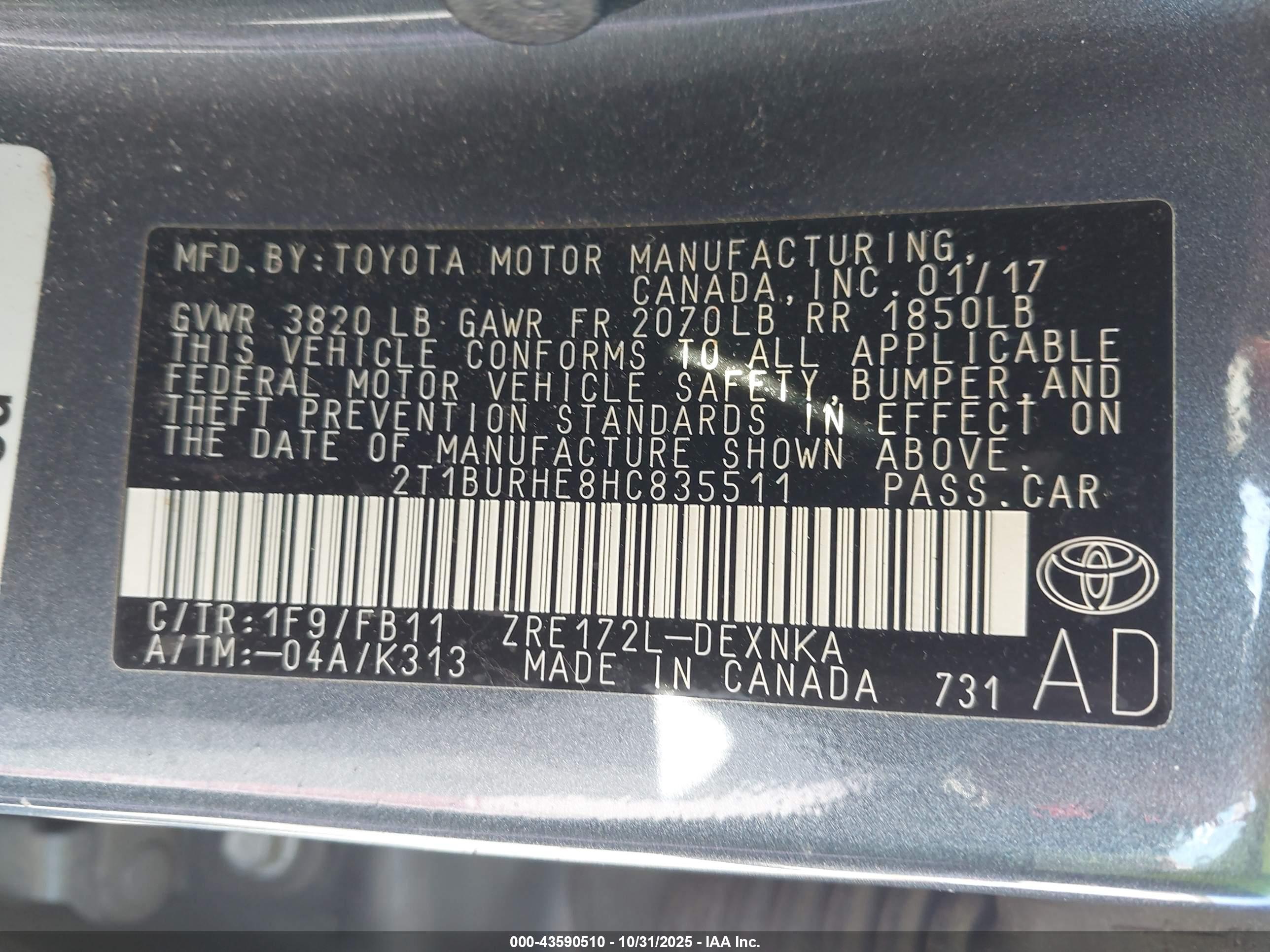TOYOTA COROLLA image 9
