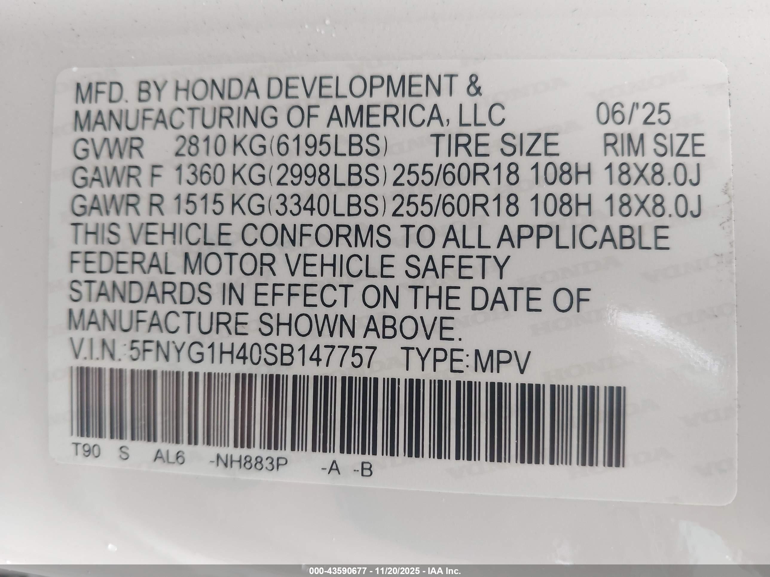 HONDA PILOT image 9