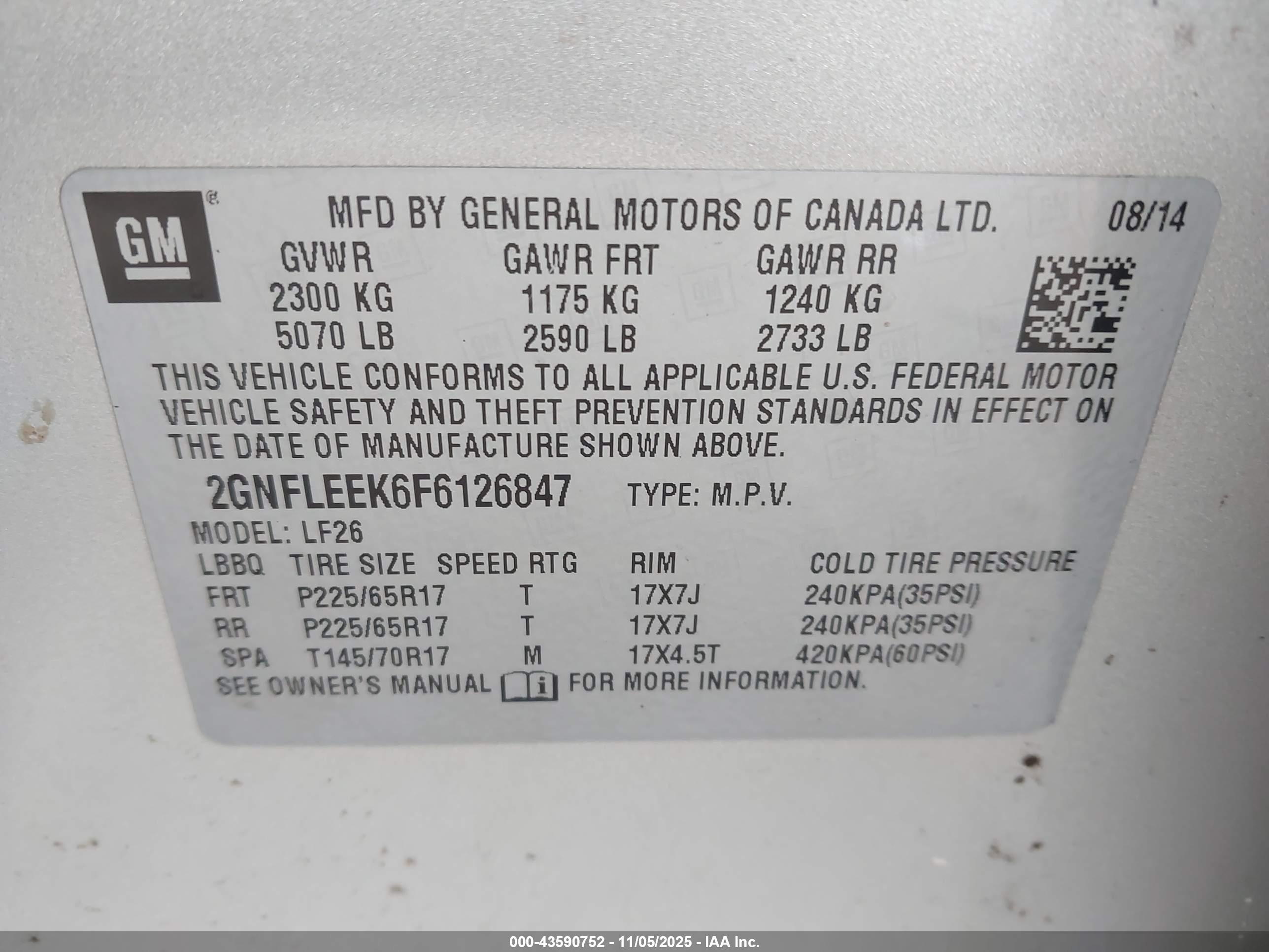 CHEVROLET EQUINOX image 9
