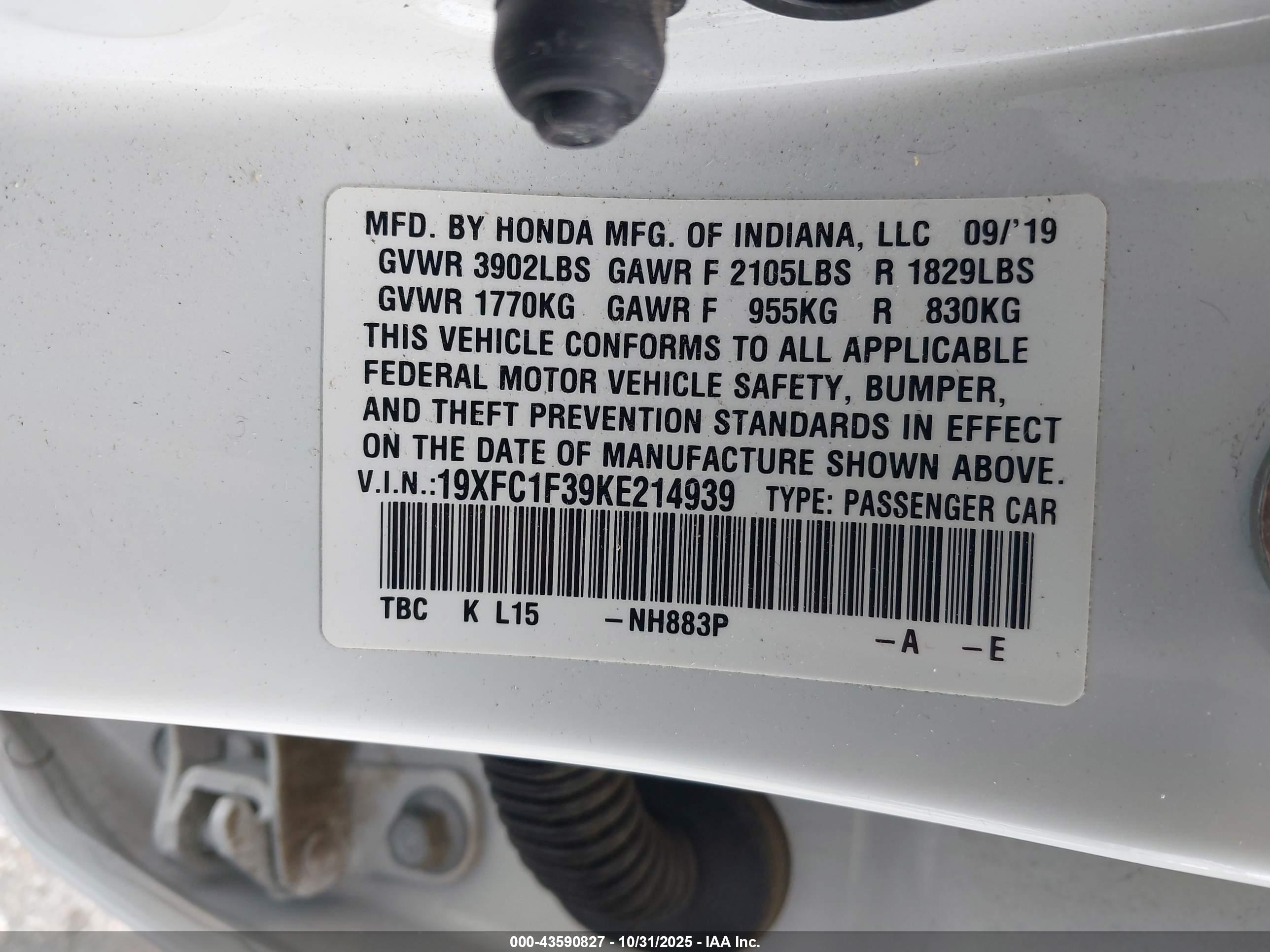 HONDA CIVIC image 9