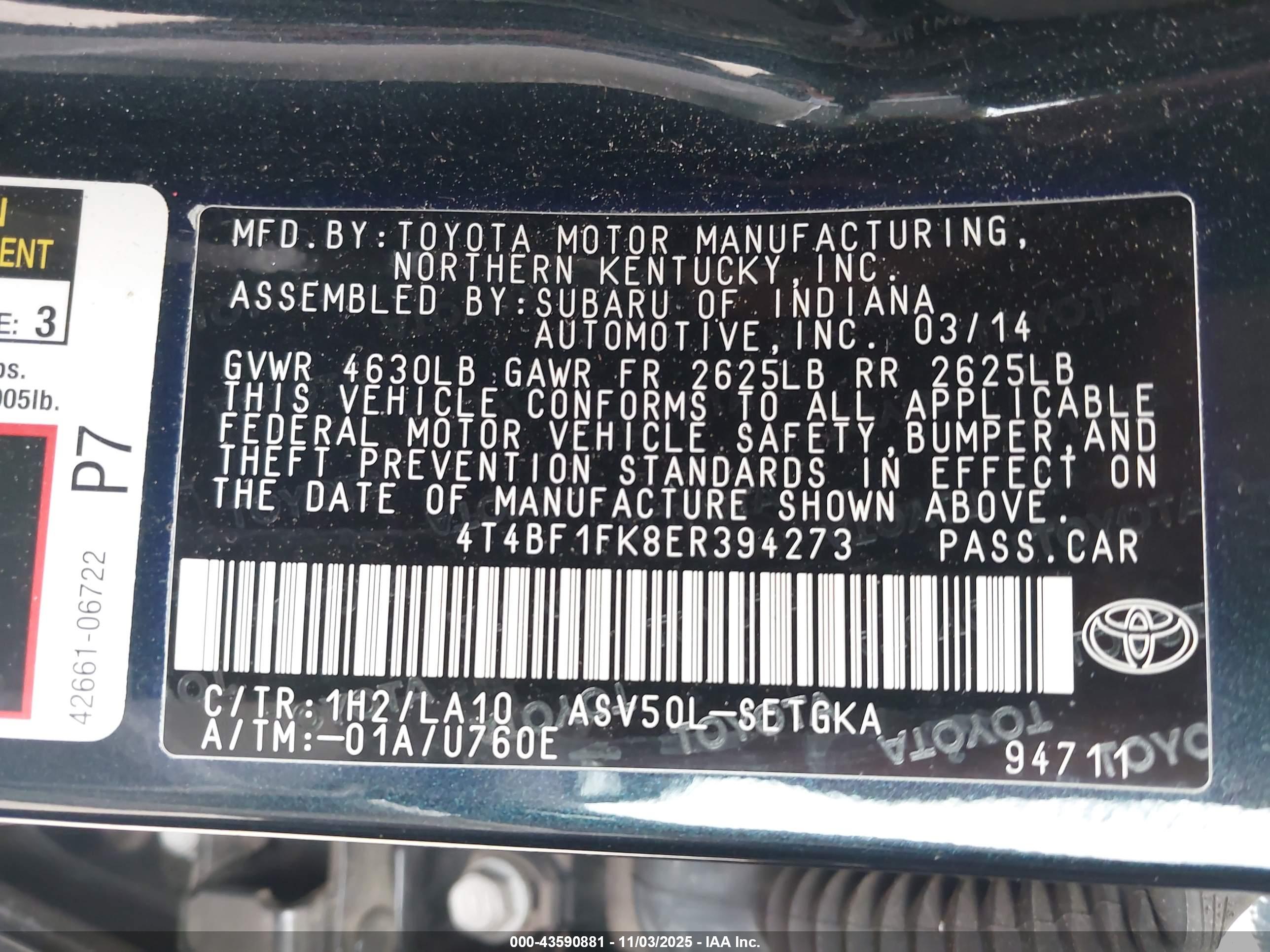 TOYOTA CAMRY image 9