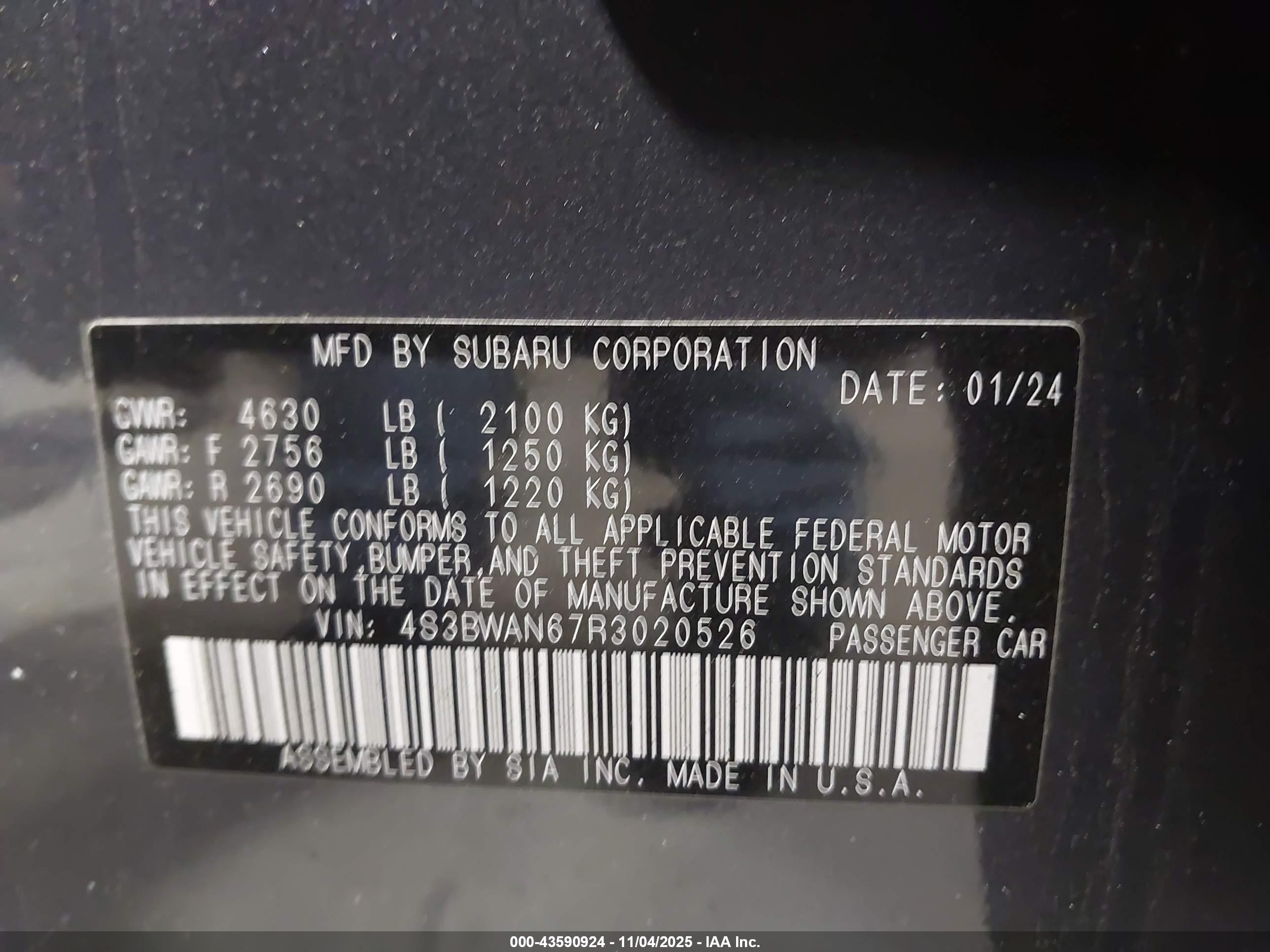 SUBARU LEGACY image 9