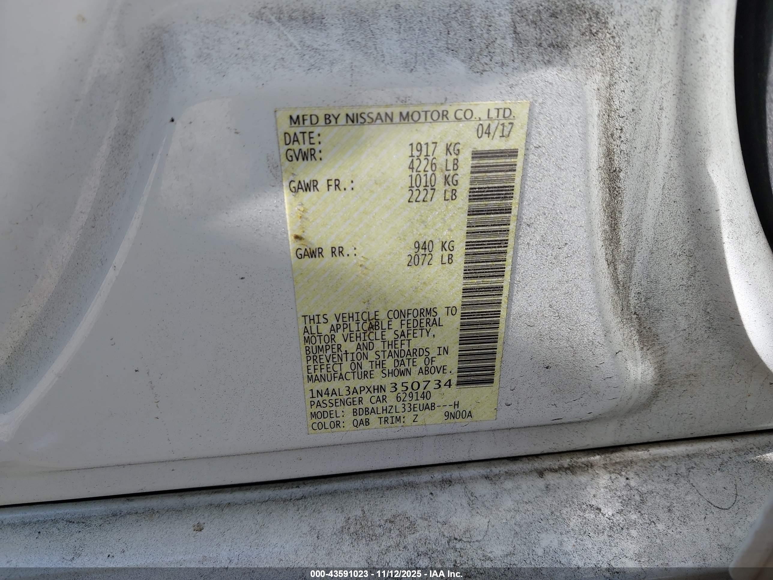NISSAN ALTIMA image 9